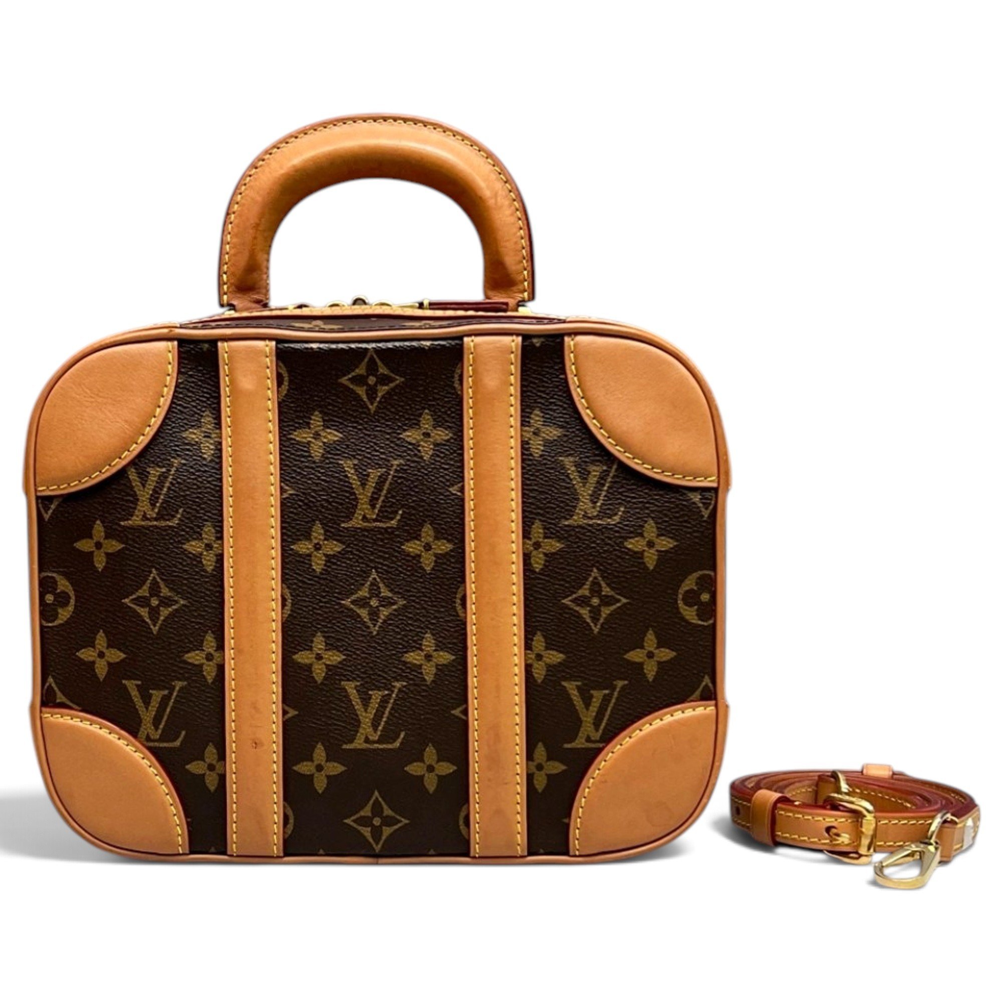 Petite Malle leather handbag