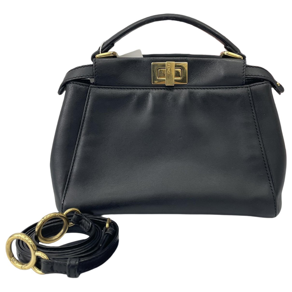Peekaboo leather handbag