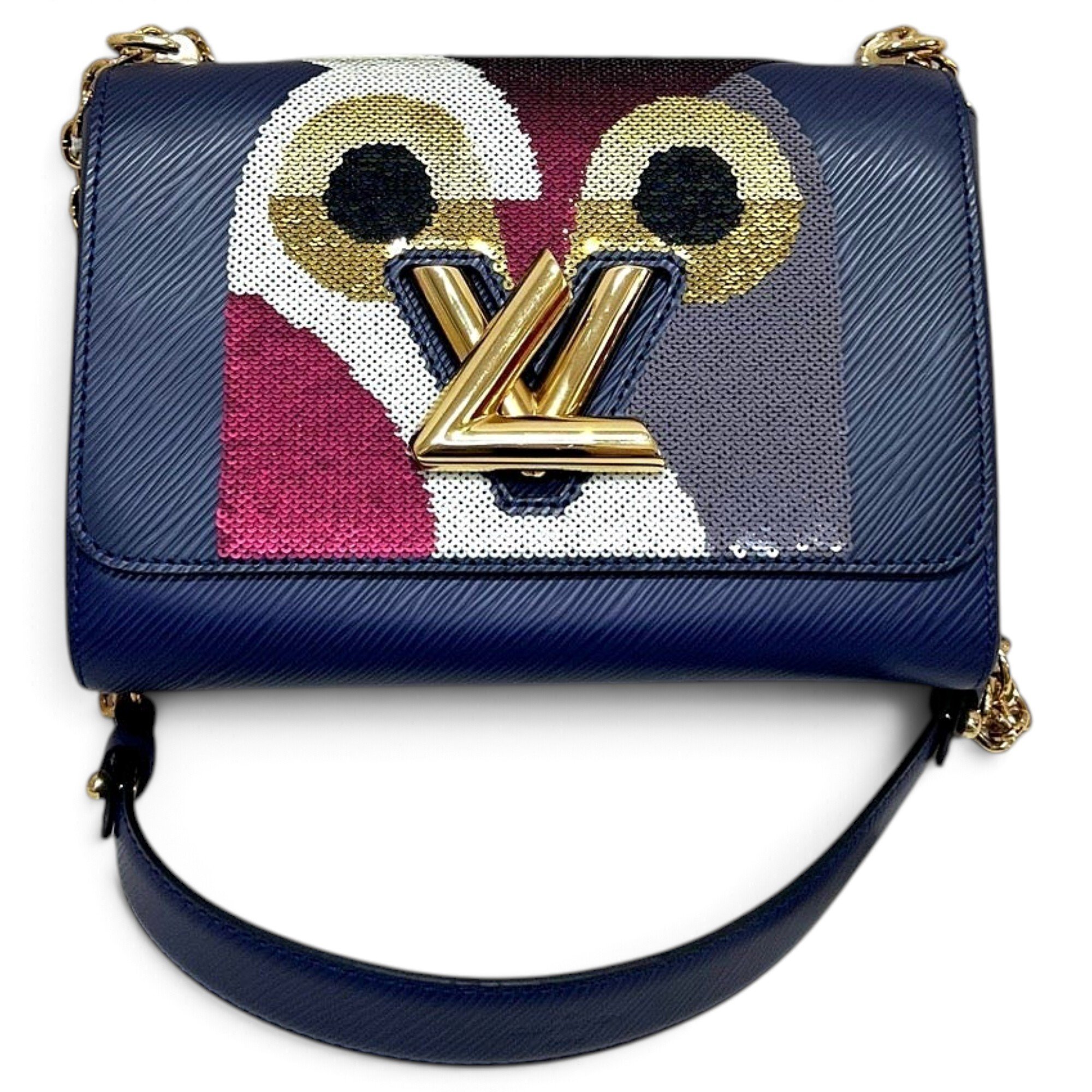 Twist leather handbag