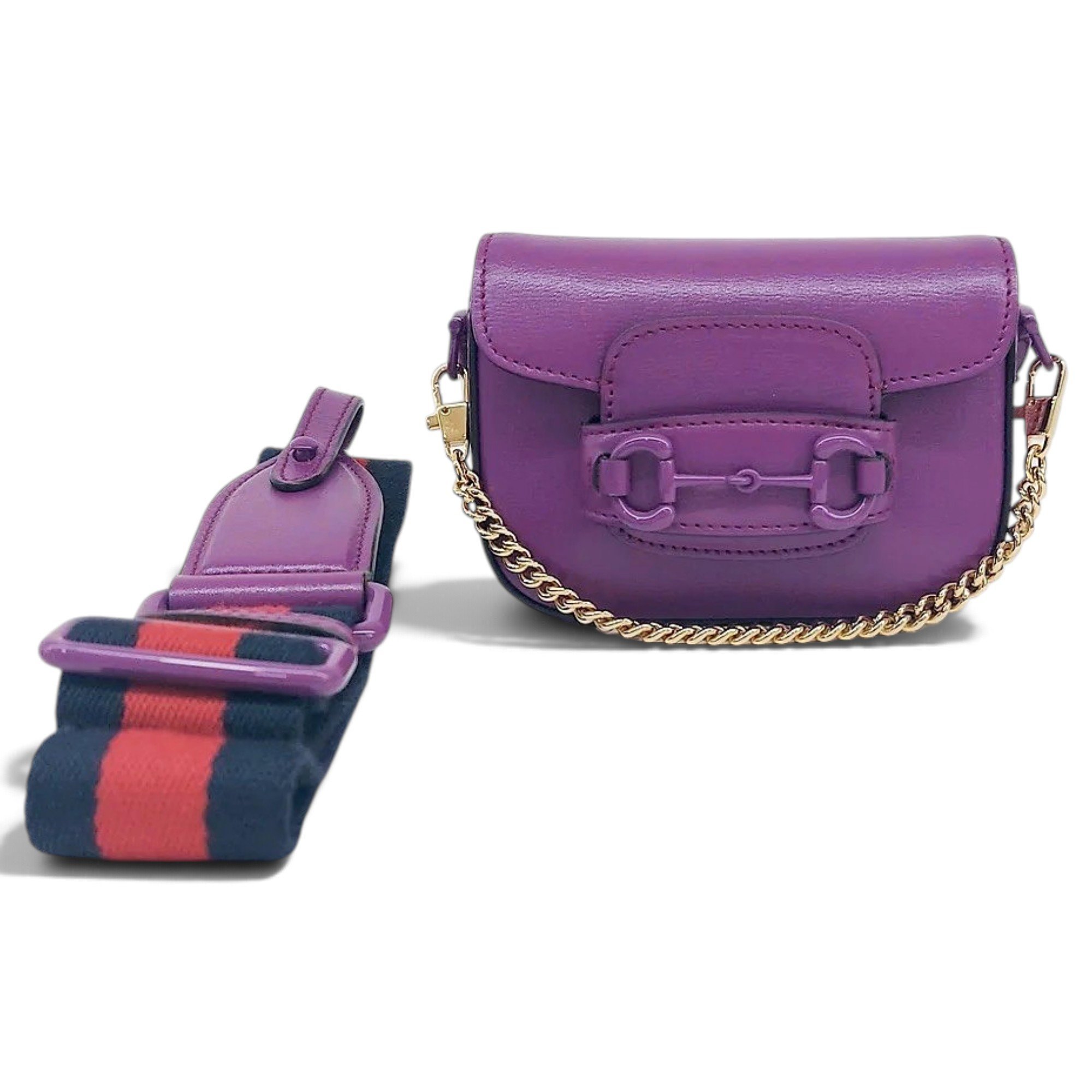Horsebit 1955 Chain leather mini bag