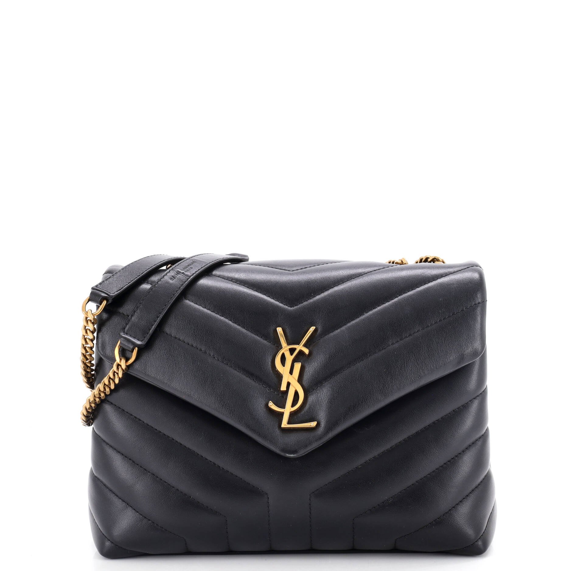 Loulou Shoulder Bag Matelasse Chevron Leather Small