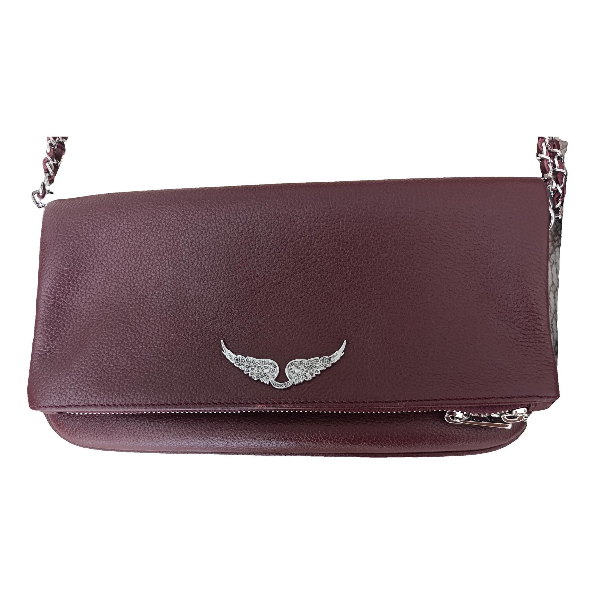 Rock leather crossbody bag