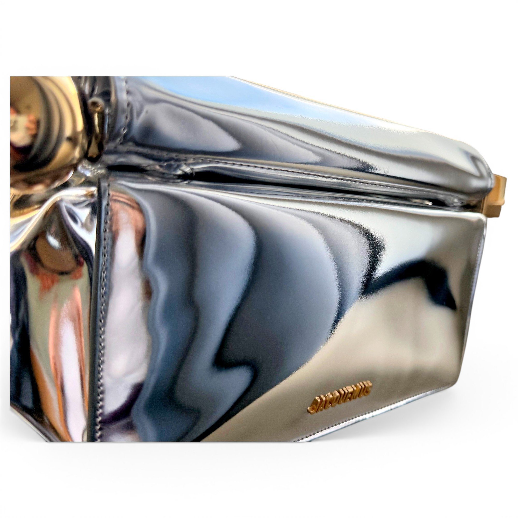 Jacquemus La Pochette Rond Carré leather clutch bag