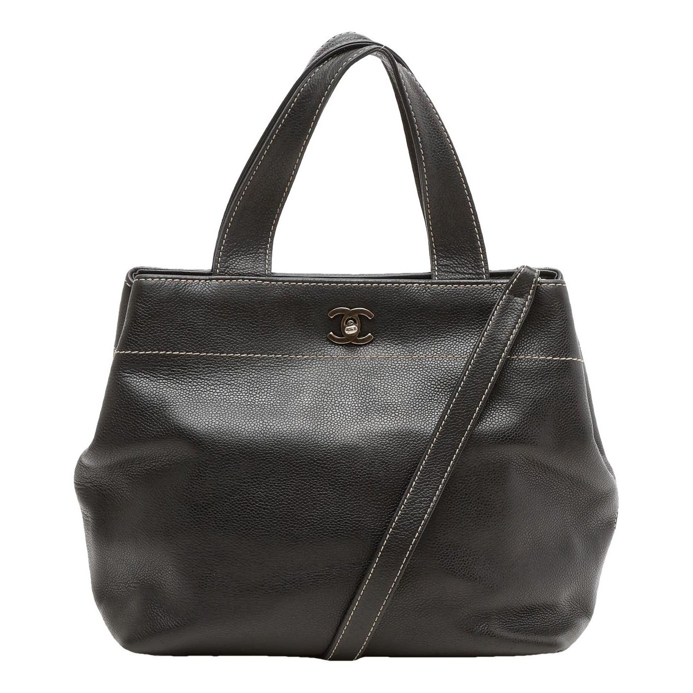 Trendy CC leather tote