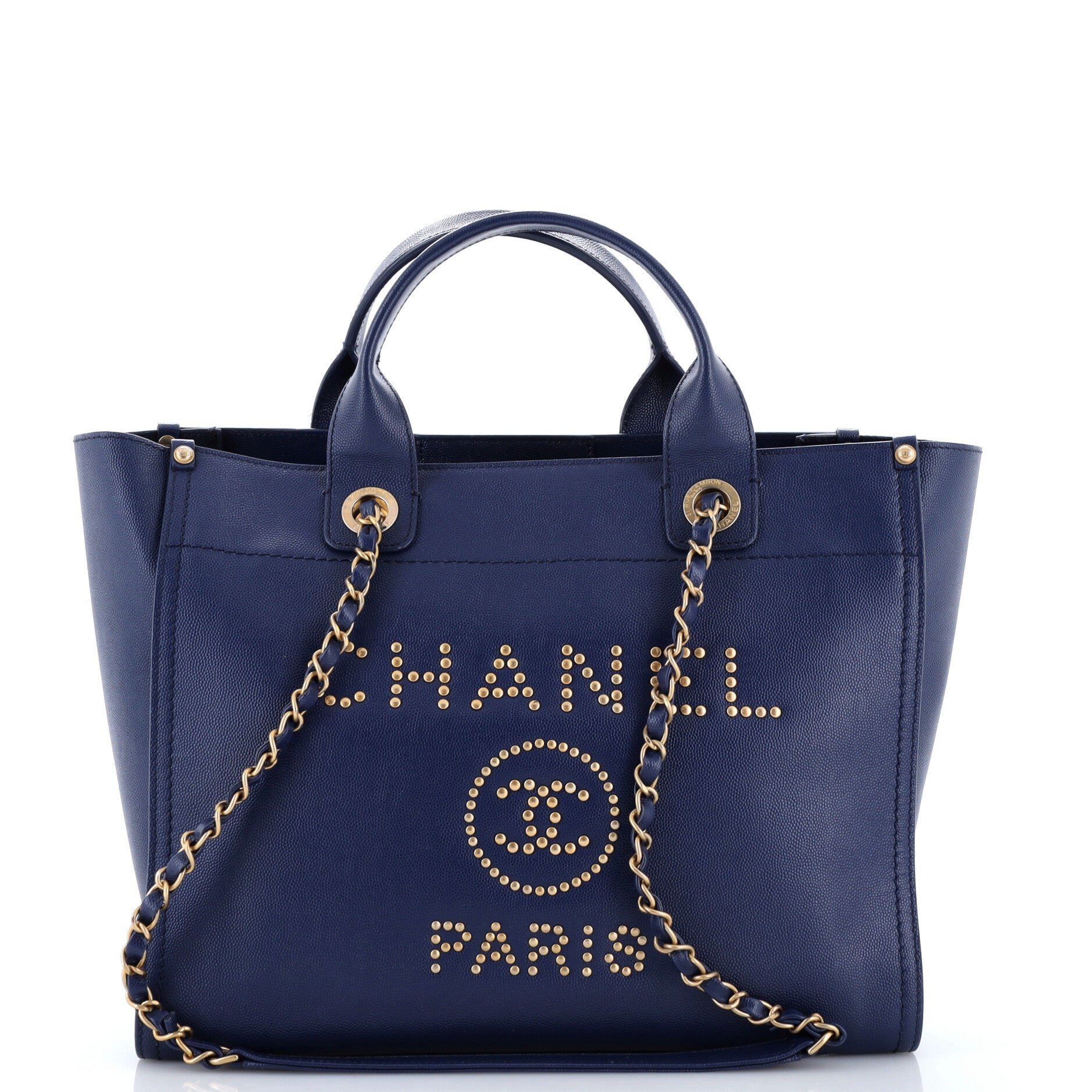 Deauville Tote Studded Caviar Small