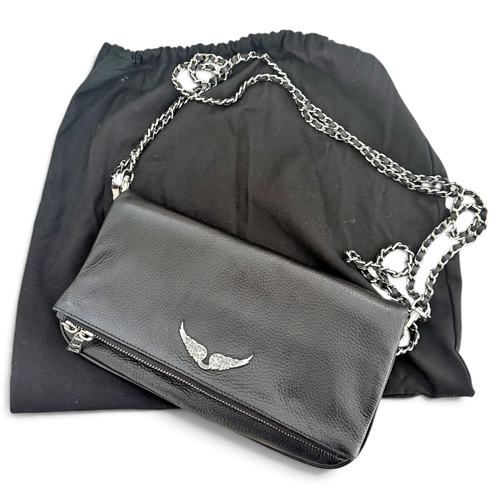 Rock leather crossbody bag