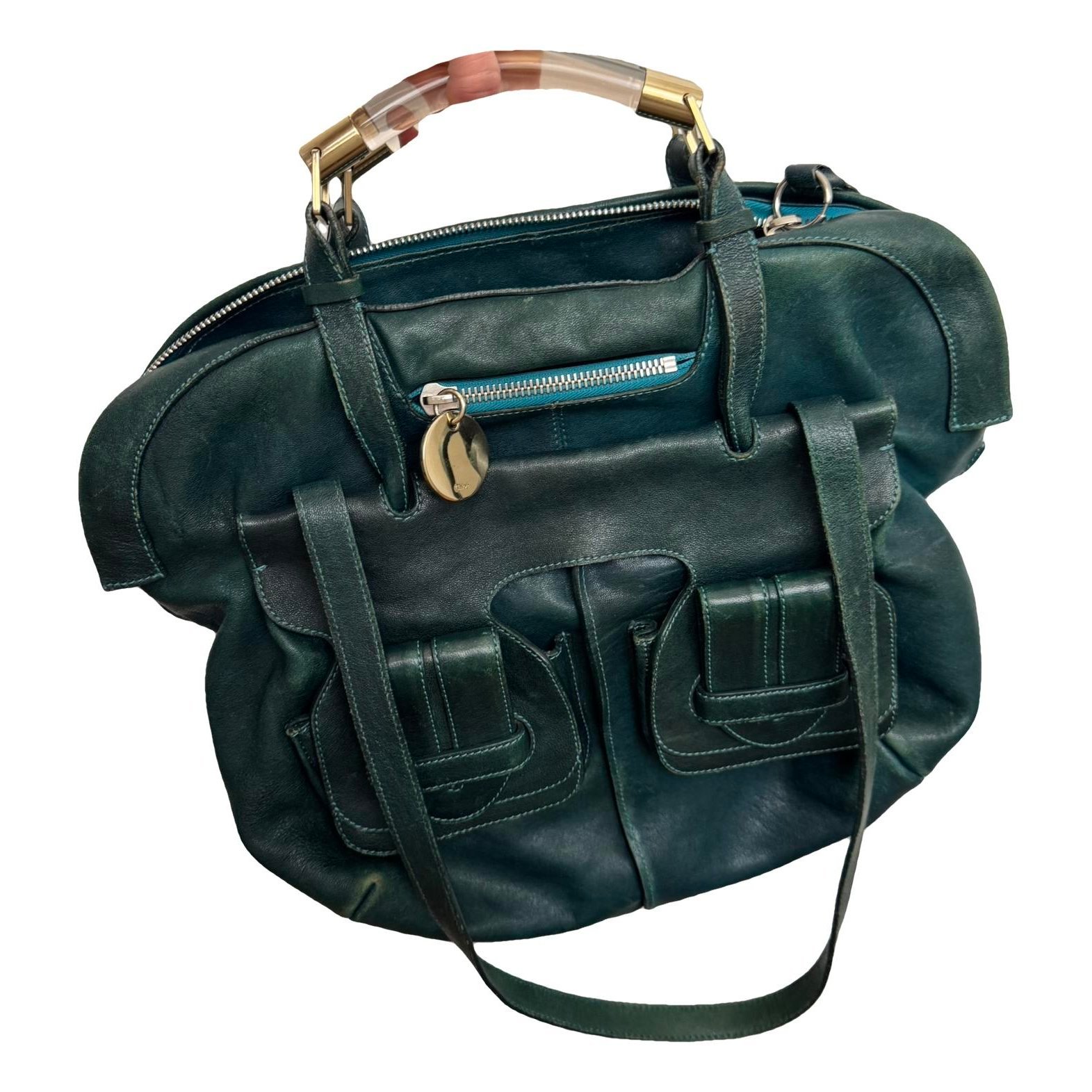Leather handbag