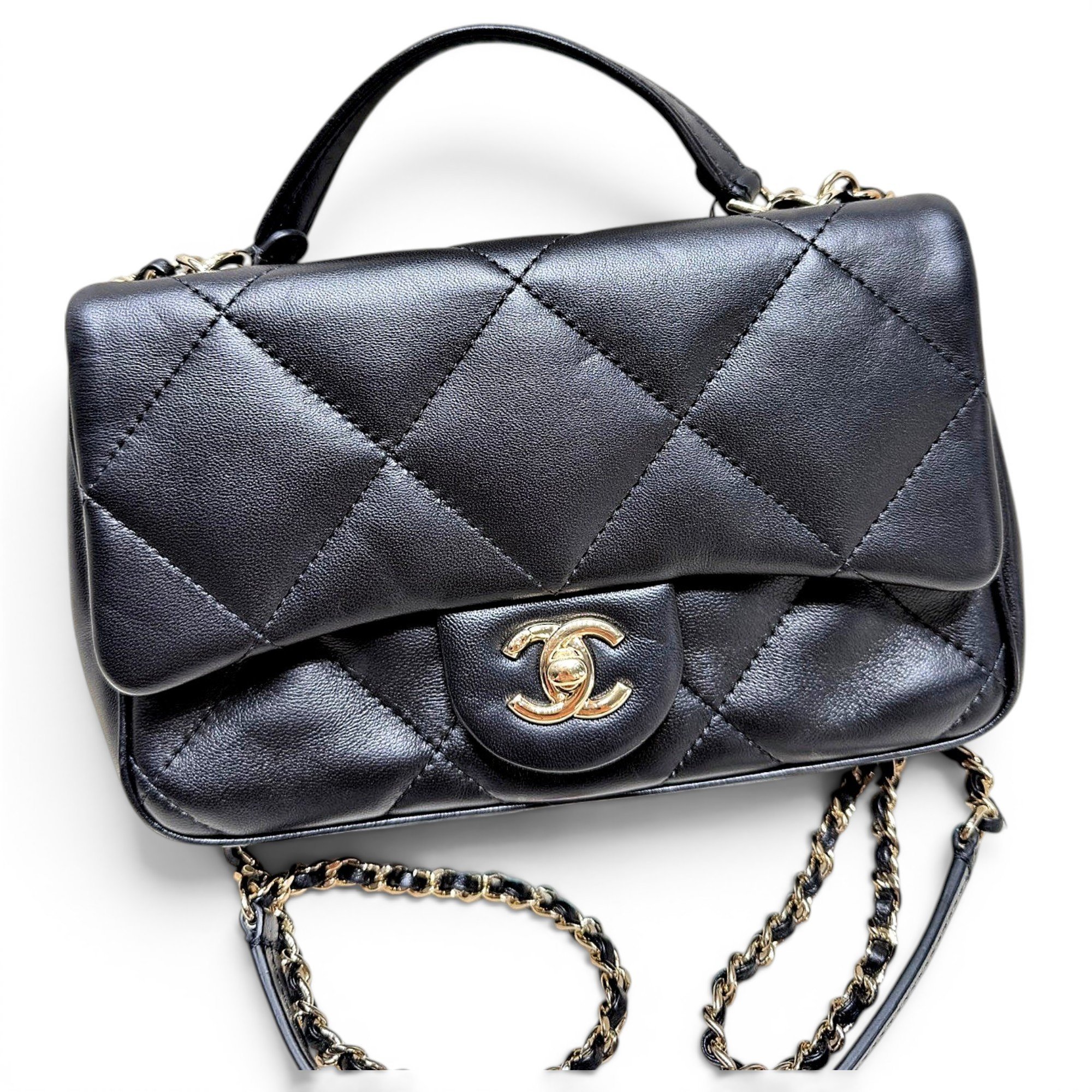 Timeless Classique Top Handle leather handbag