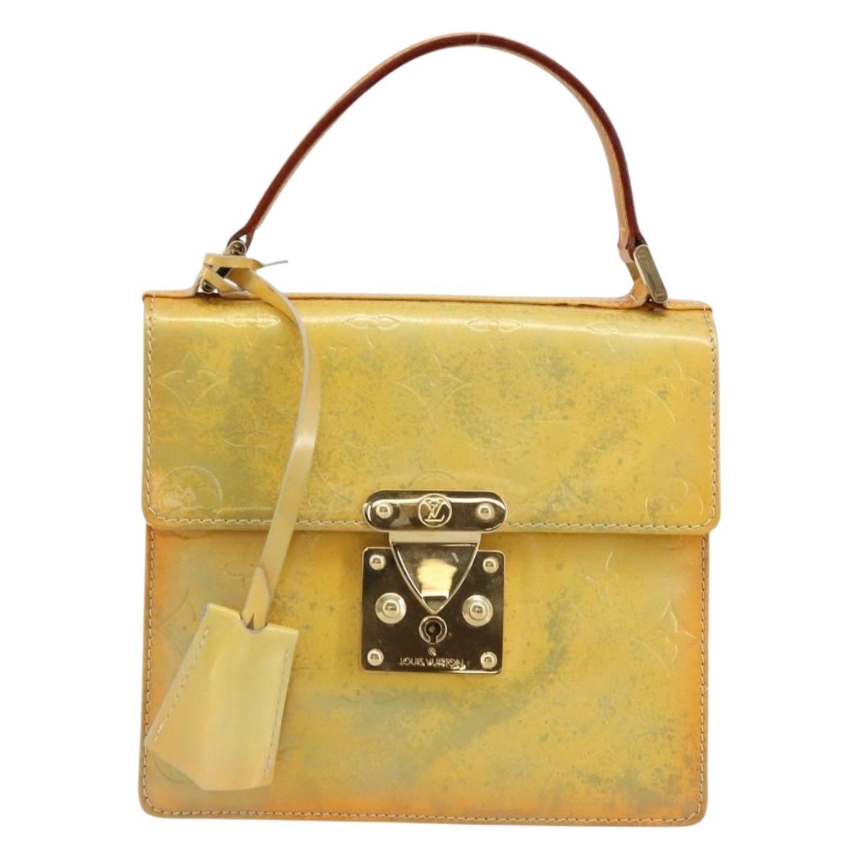 Spring street patent leather handbag