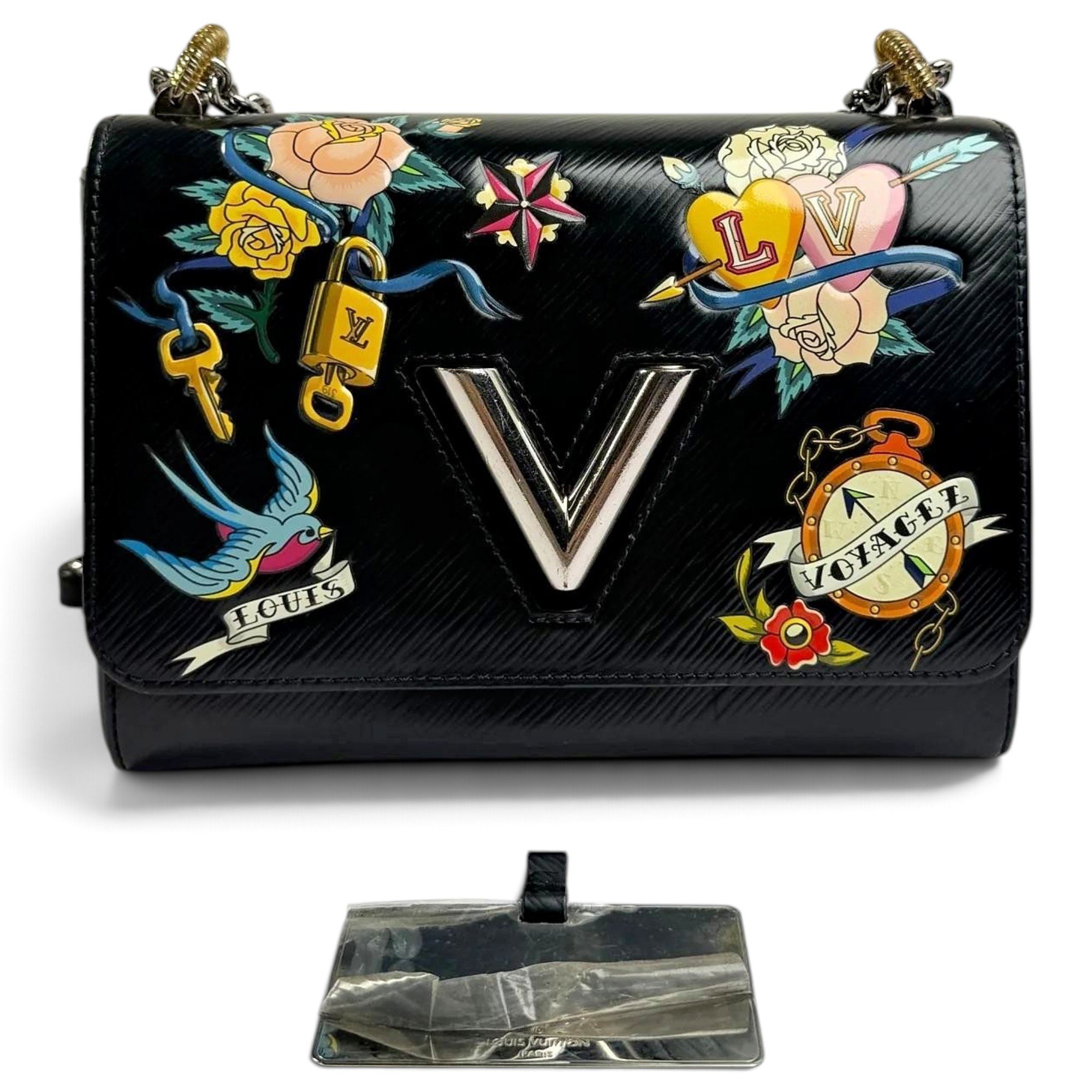 Twist leather handbag