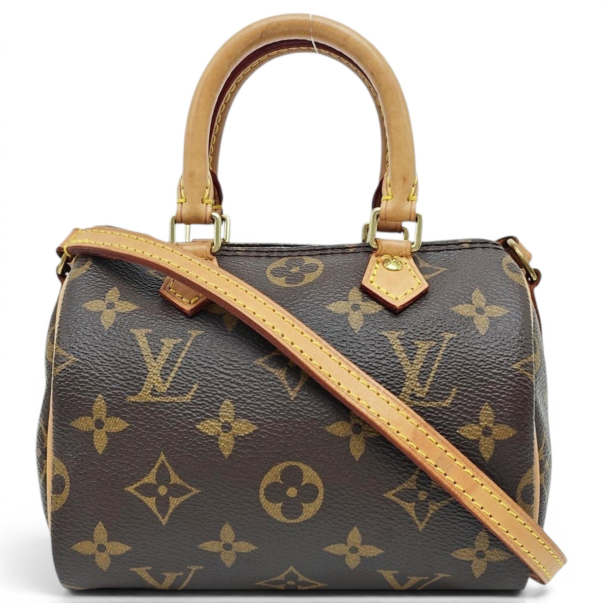 Nano Speedy / Mini HL leather handbag