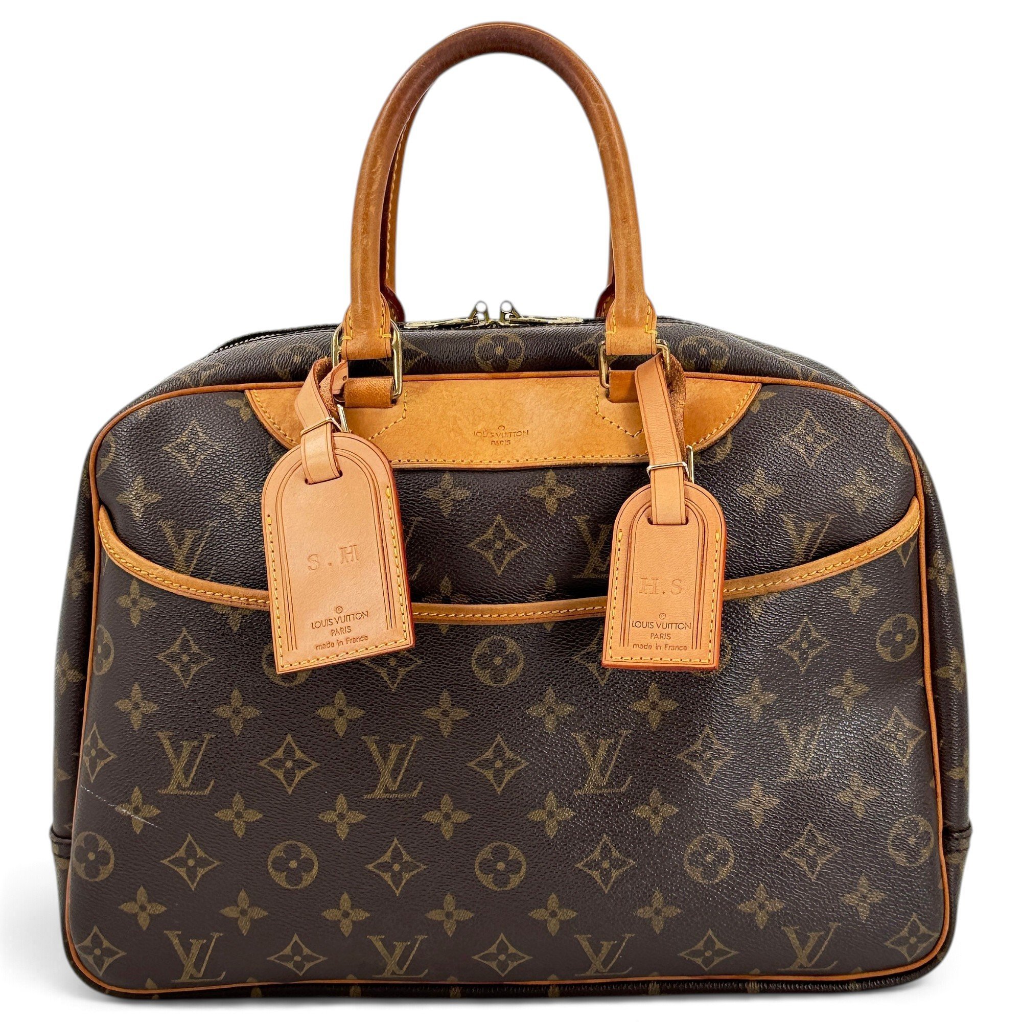 Deauville leather handbag