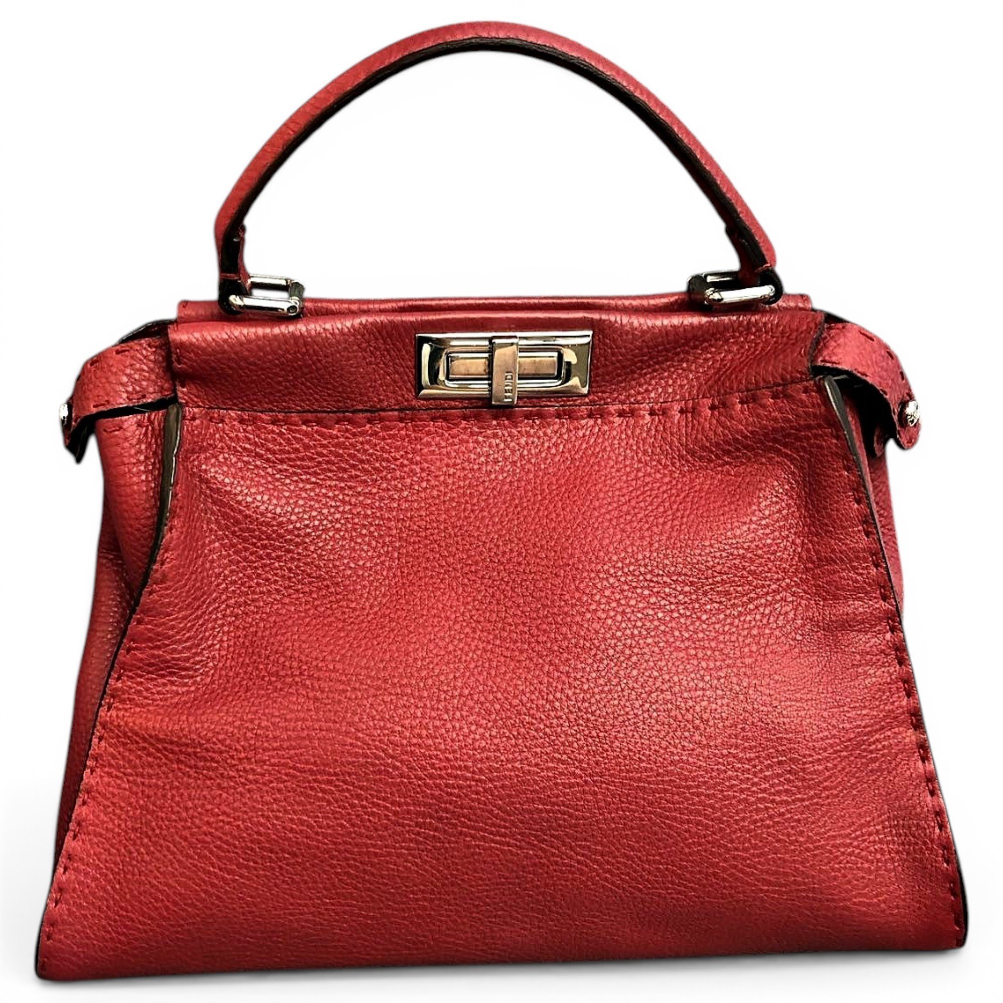 Peekaboo leather handbag