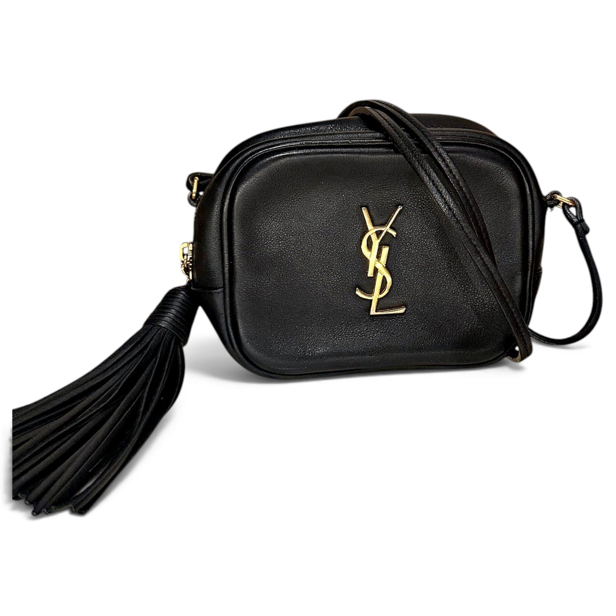 Blogger leather crossbody bag