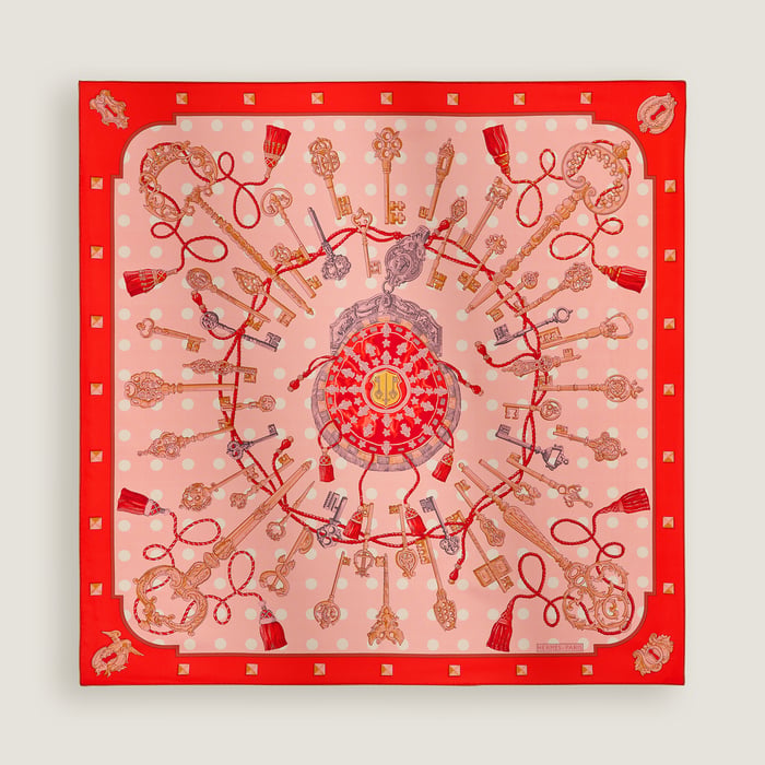 Les Cles Double Face Scarf 90