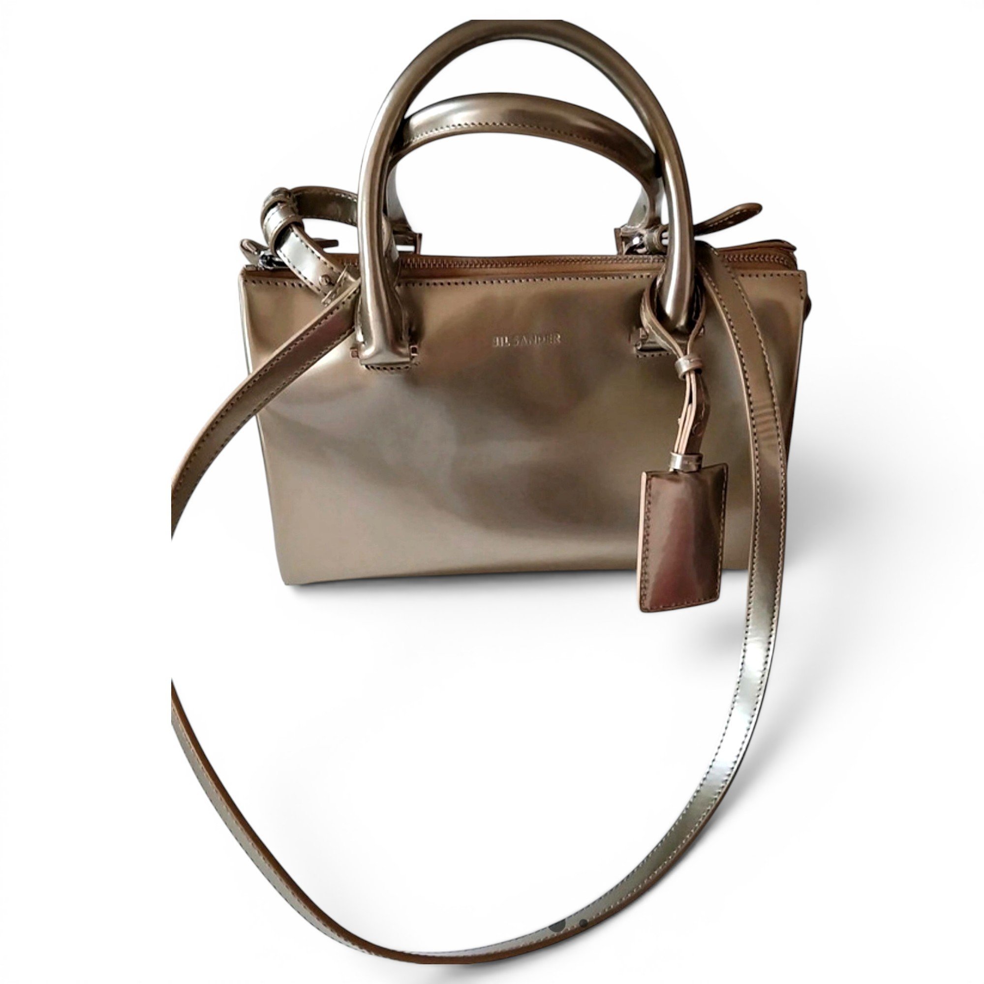Leather clutch bag