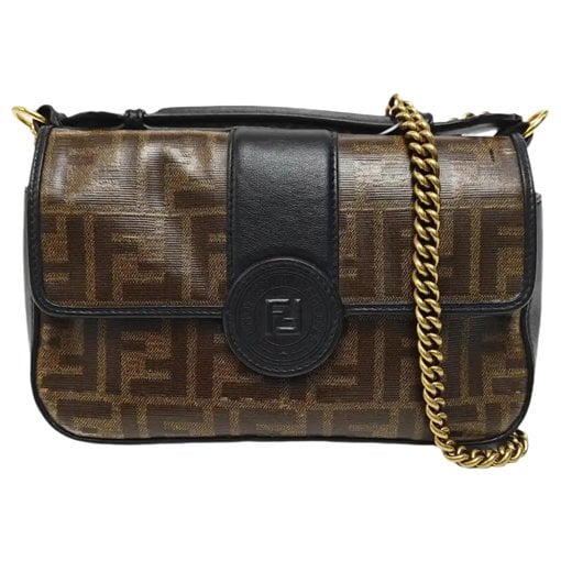 Double F leather handbag