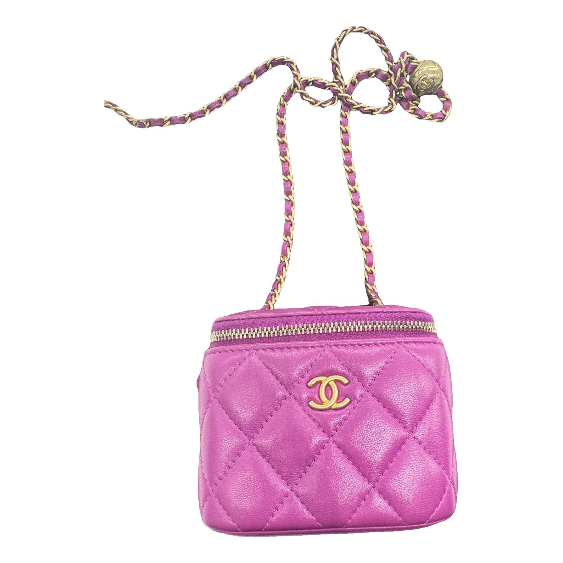Trendy CC Vanity leather handbag