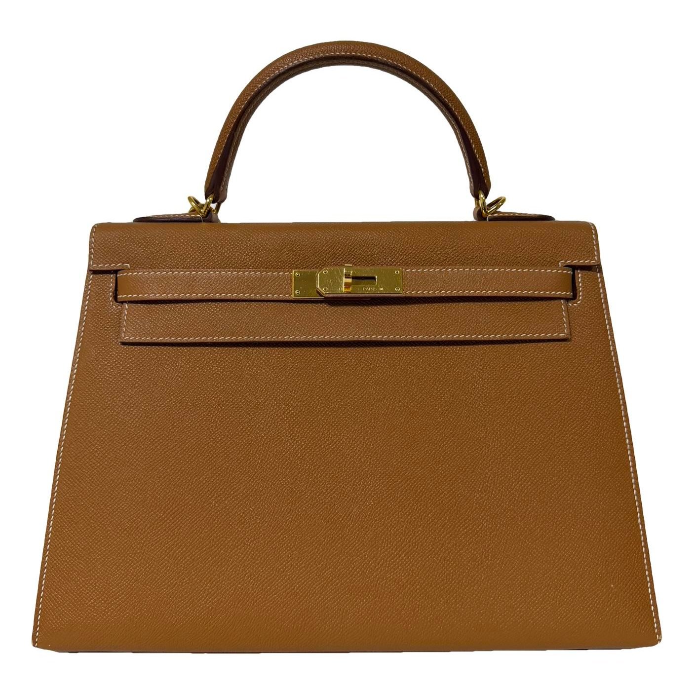 Hermes Kelly 32 leather handbag