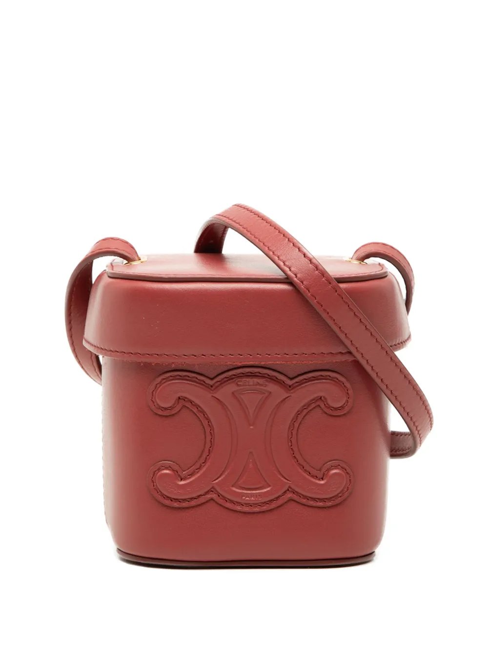 2022 Small Calfskin Cuir Triomphe Box Bag crossbody bag
