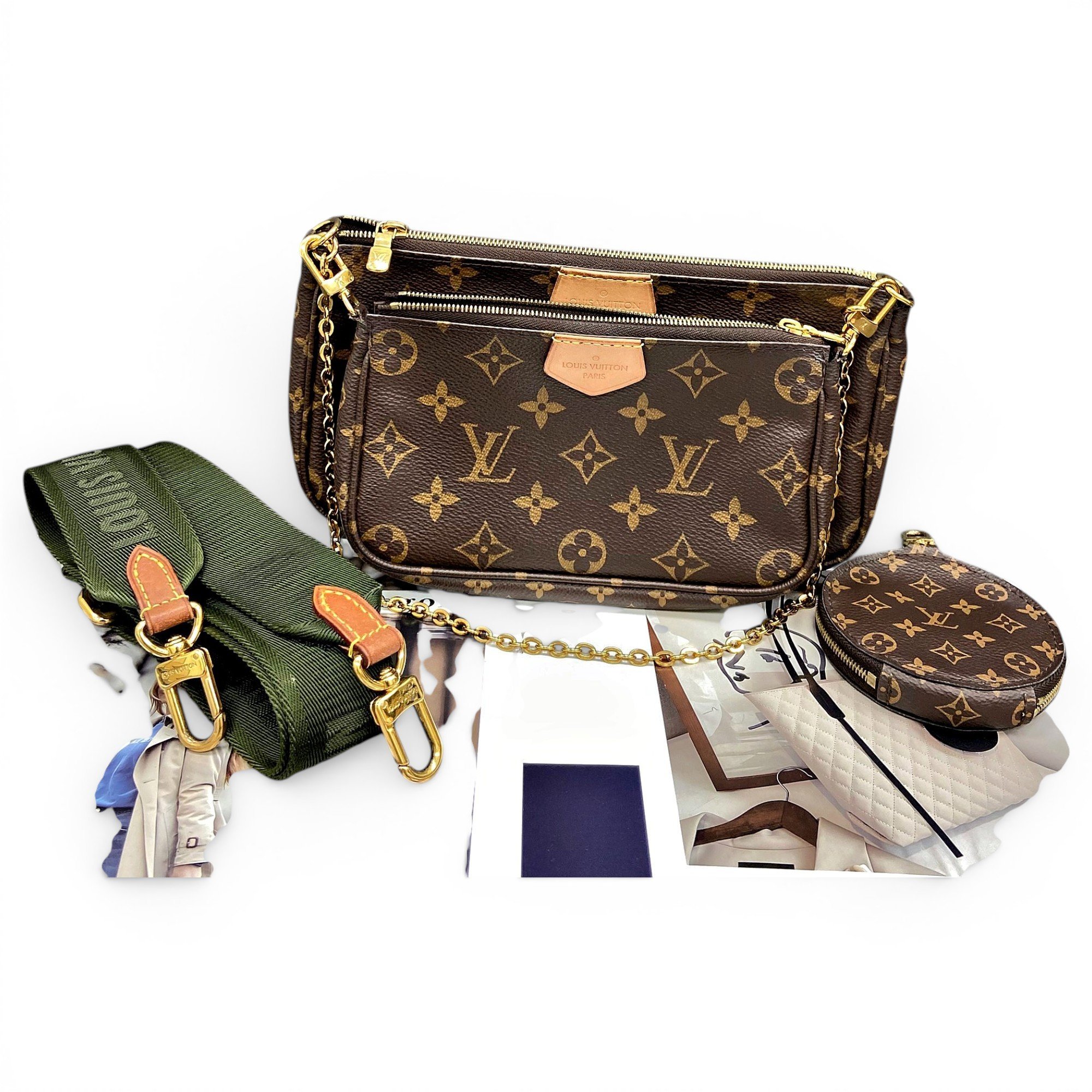 Multi Pochette Accessoires leather handbag