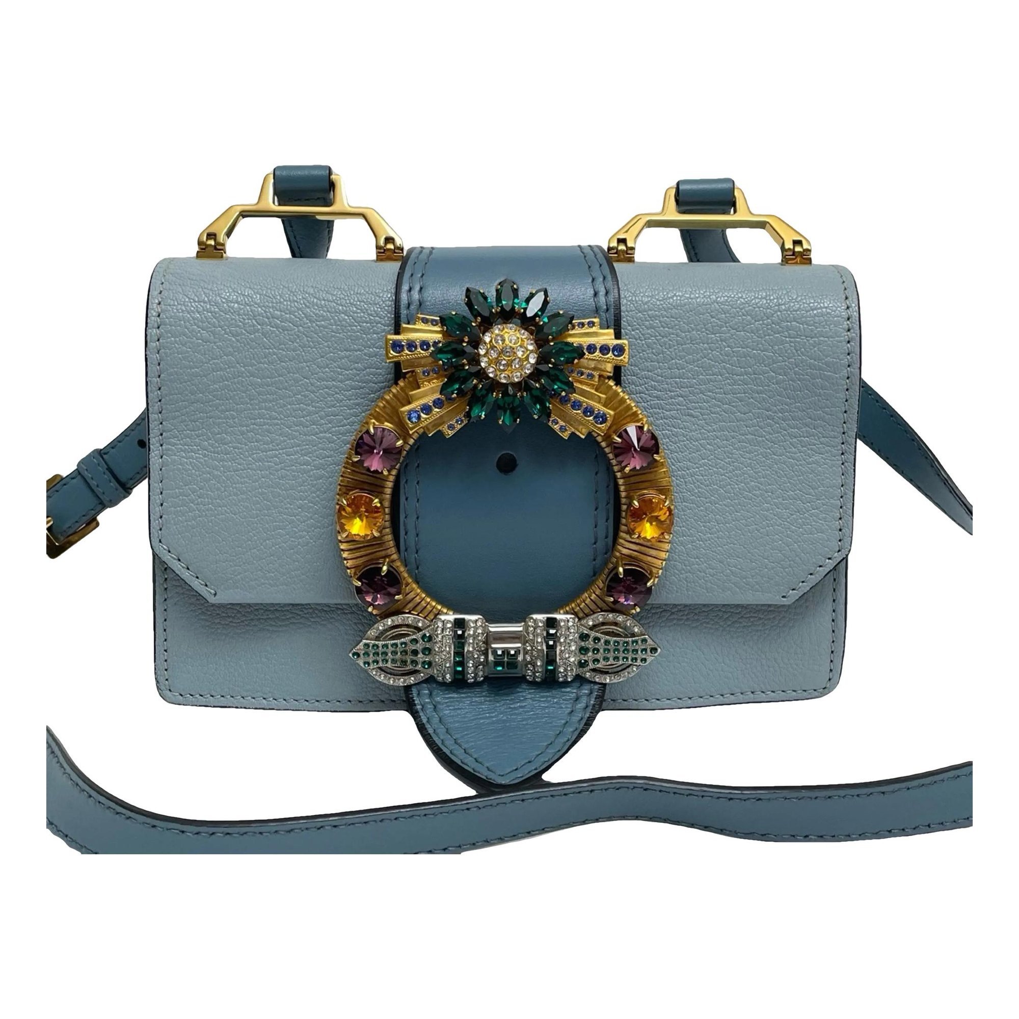 Miu Lady leather handbag
