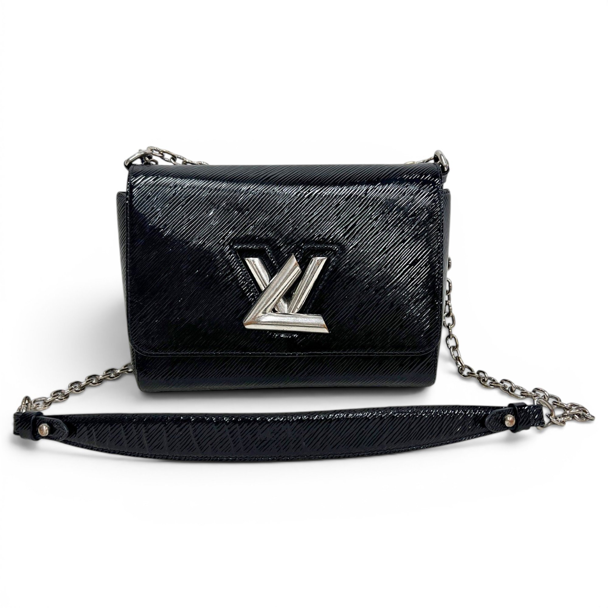 Twist leather handbag