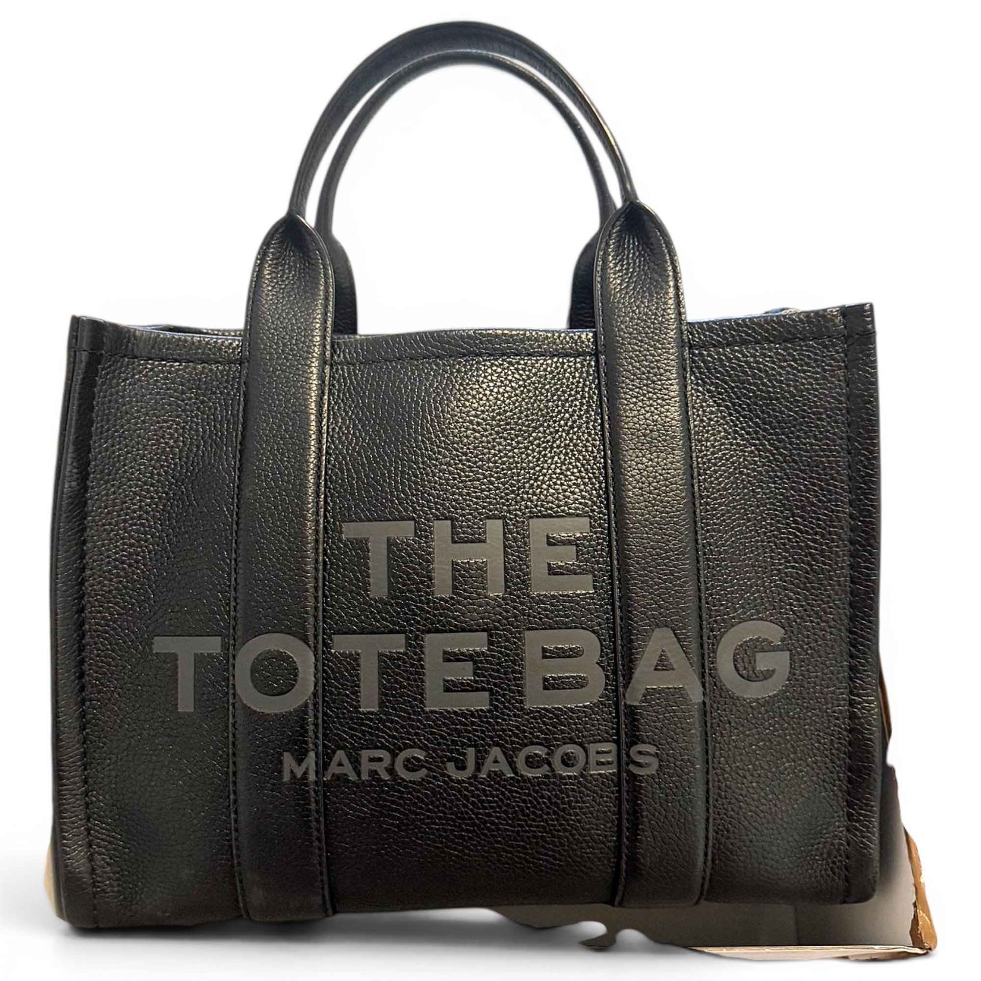 The Tag Tote leather tote