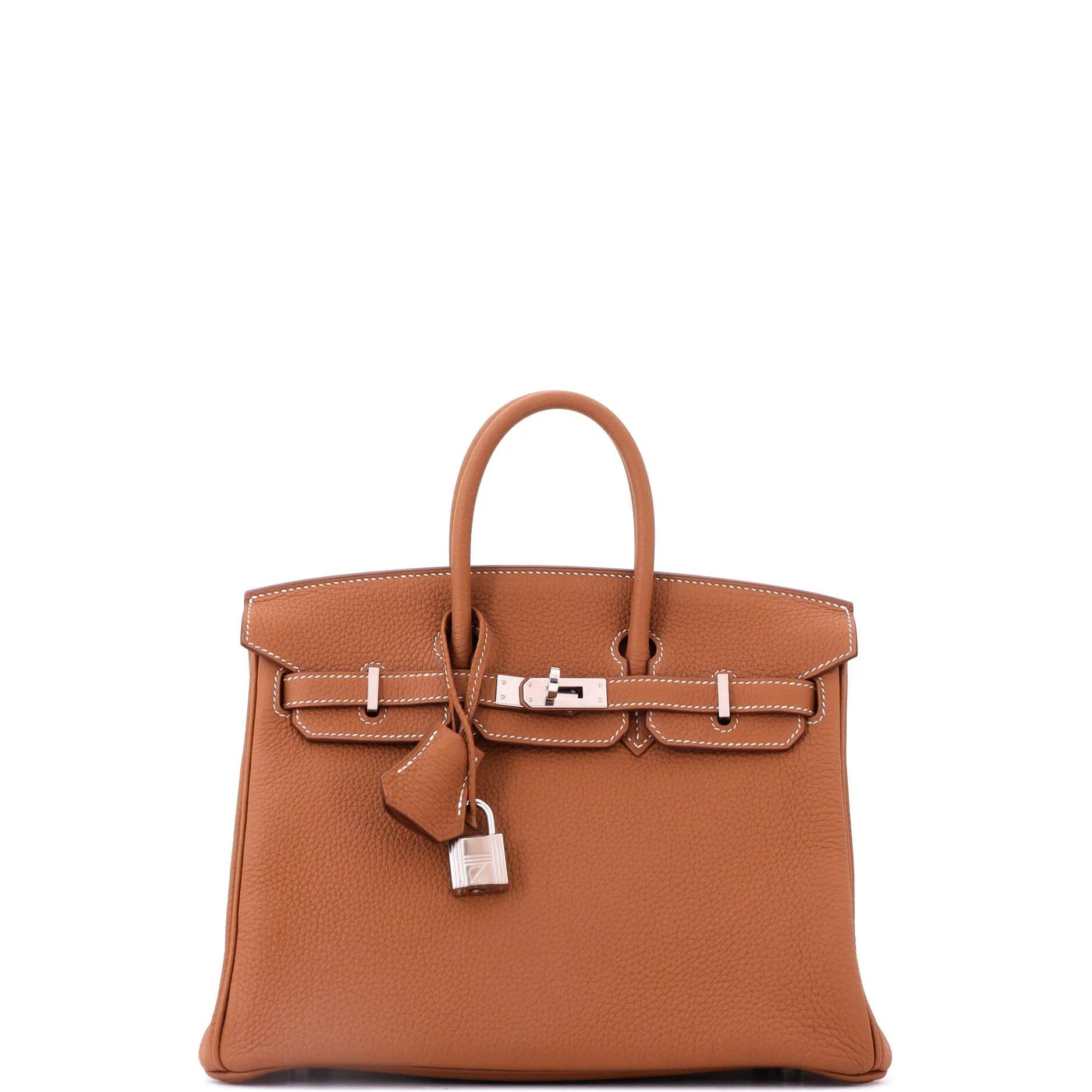 Birkin 25 leather tote
