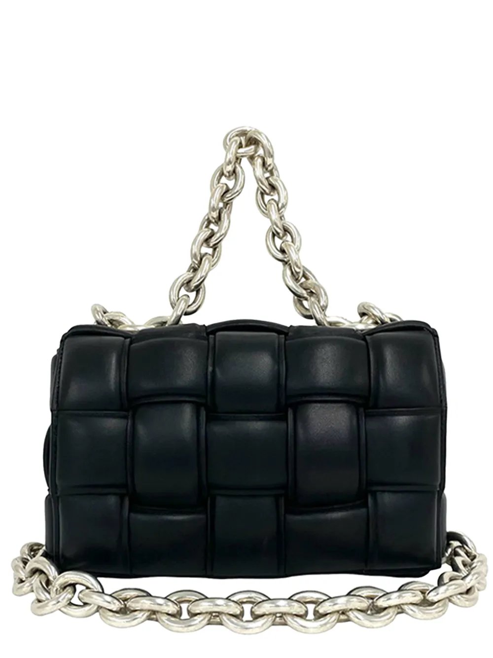 2012-2026 Nappa Intrecciato Padded Chain Cassette satchel