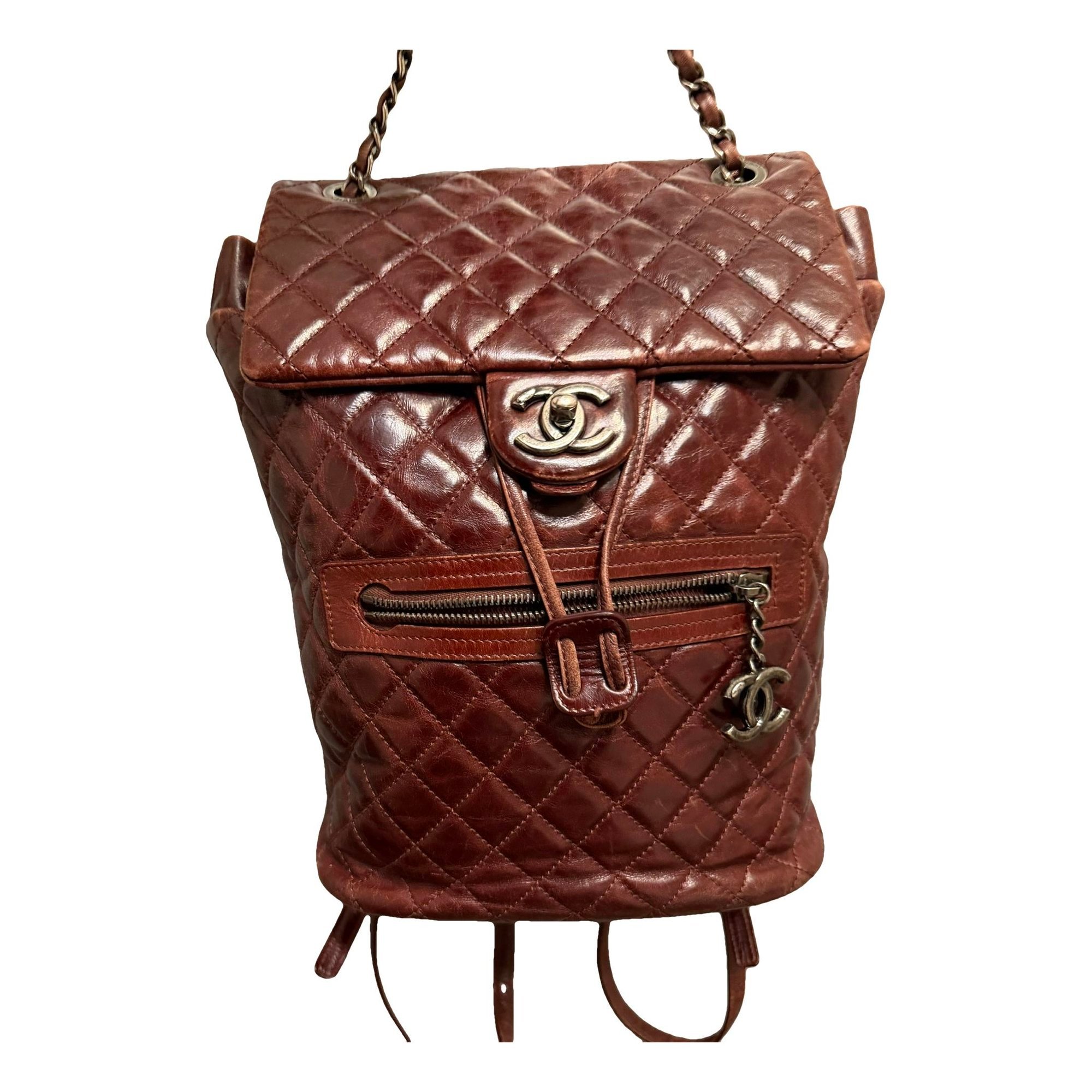 Mountain leather backpack