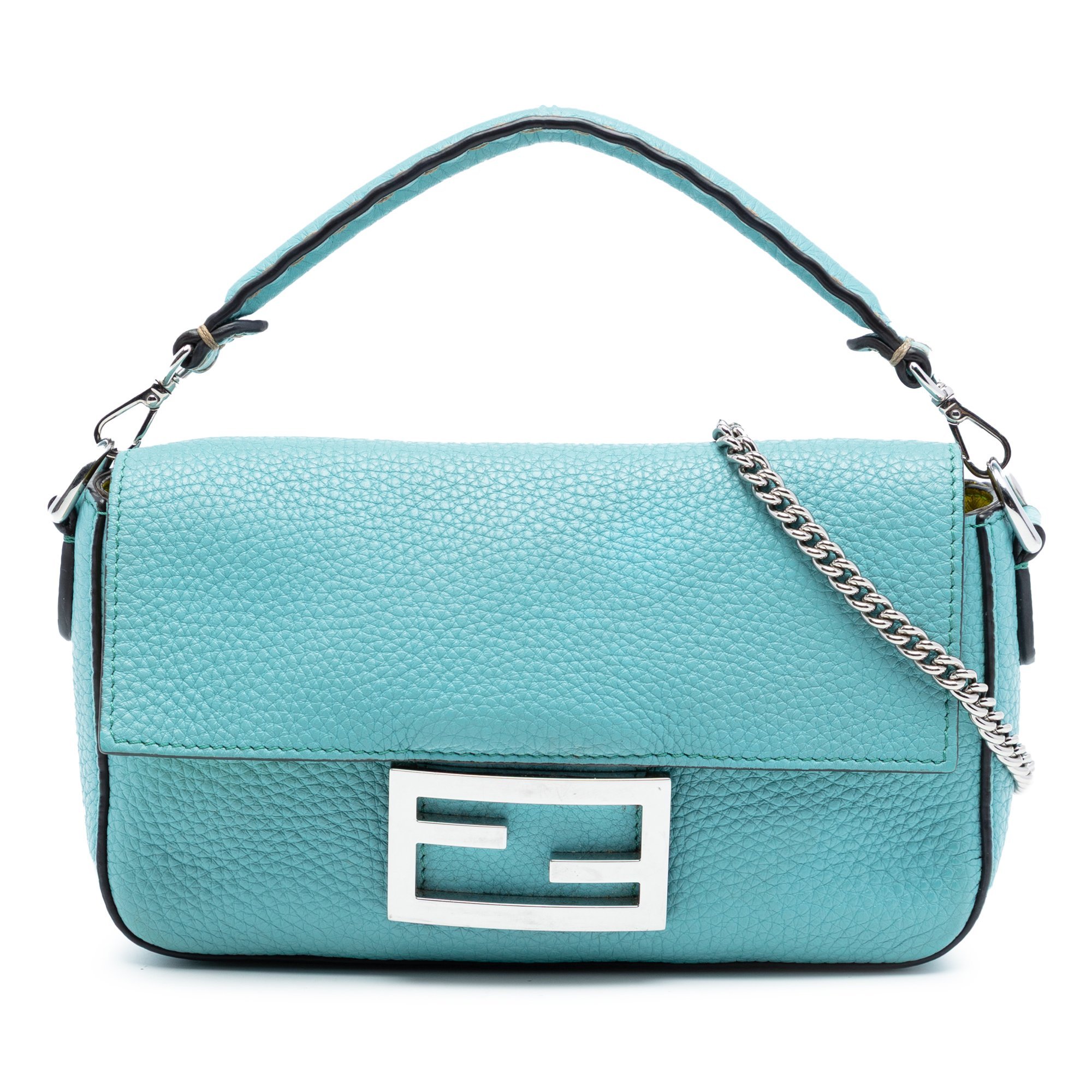 Baguette leather handbag