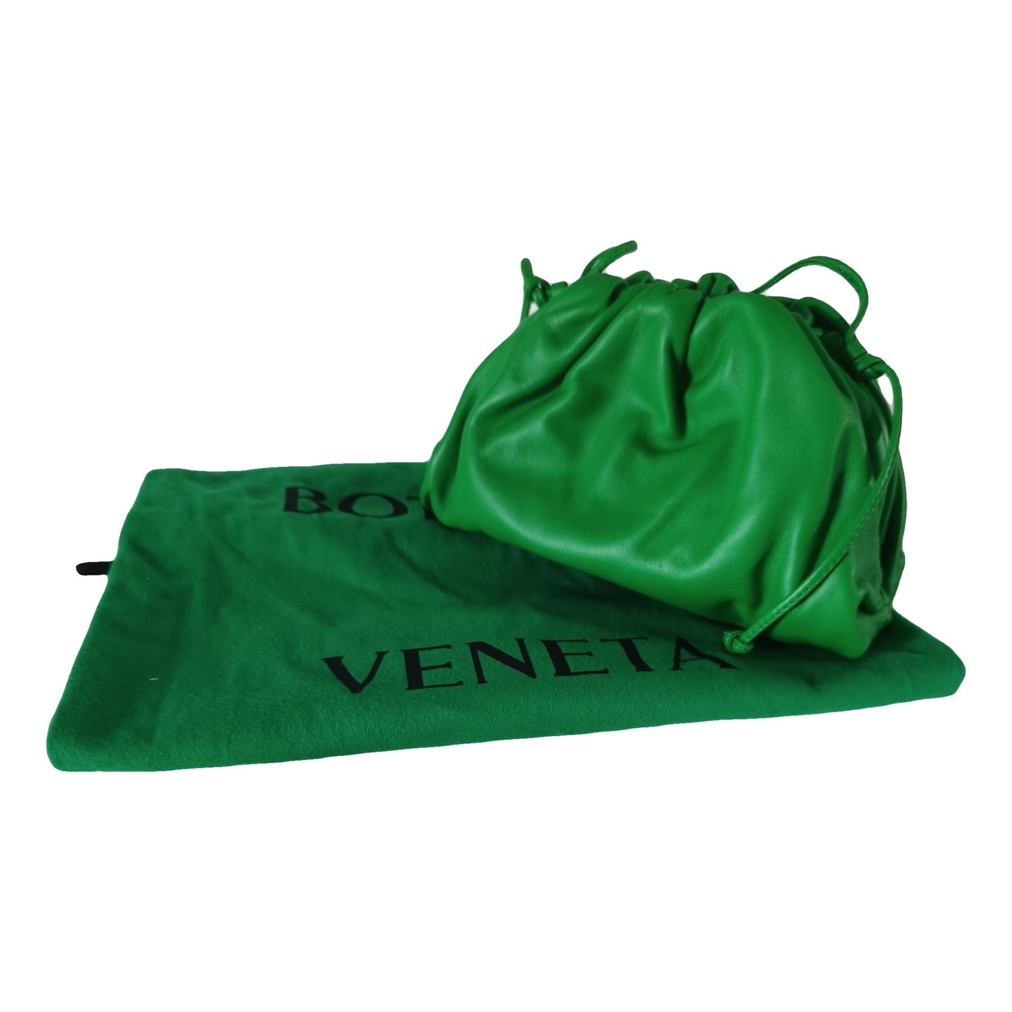 Pouch leather handbag