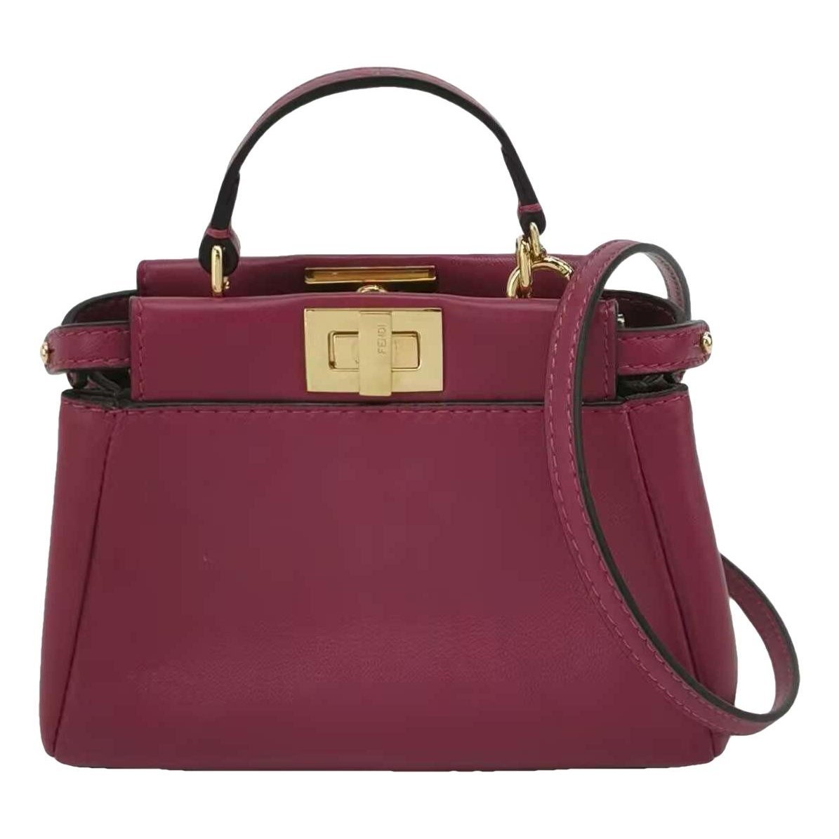 Peekaboo leather handbag