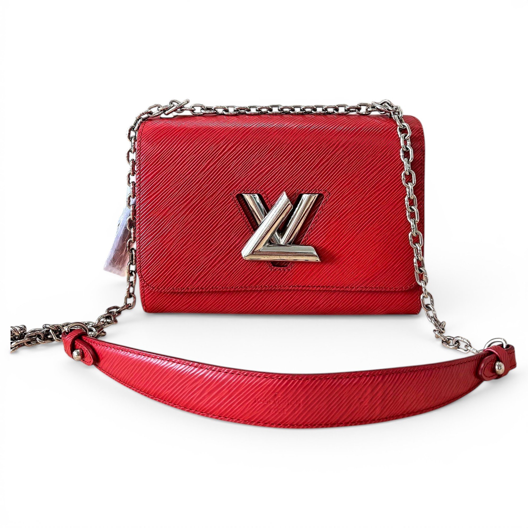 Twist leather handbag