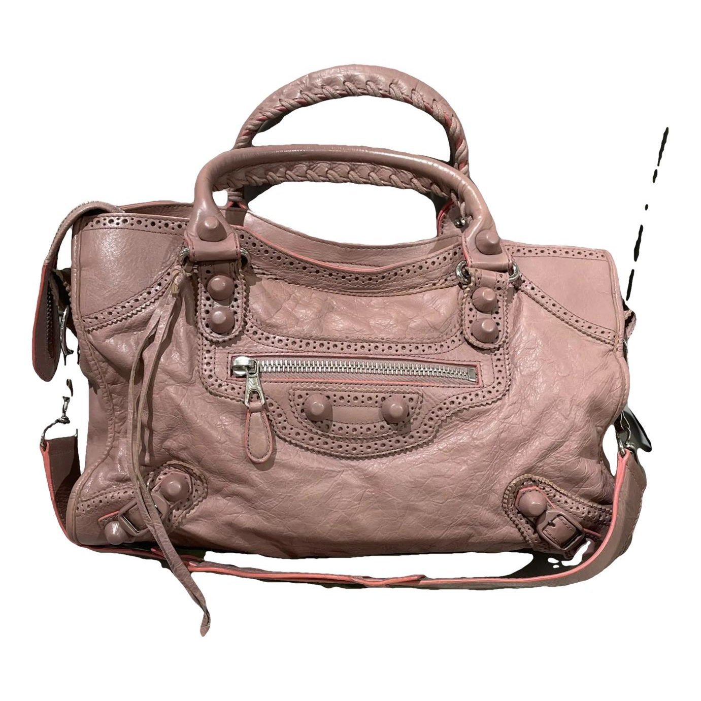 Classic Metalic leather handbag