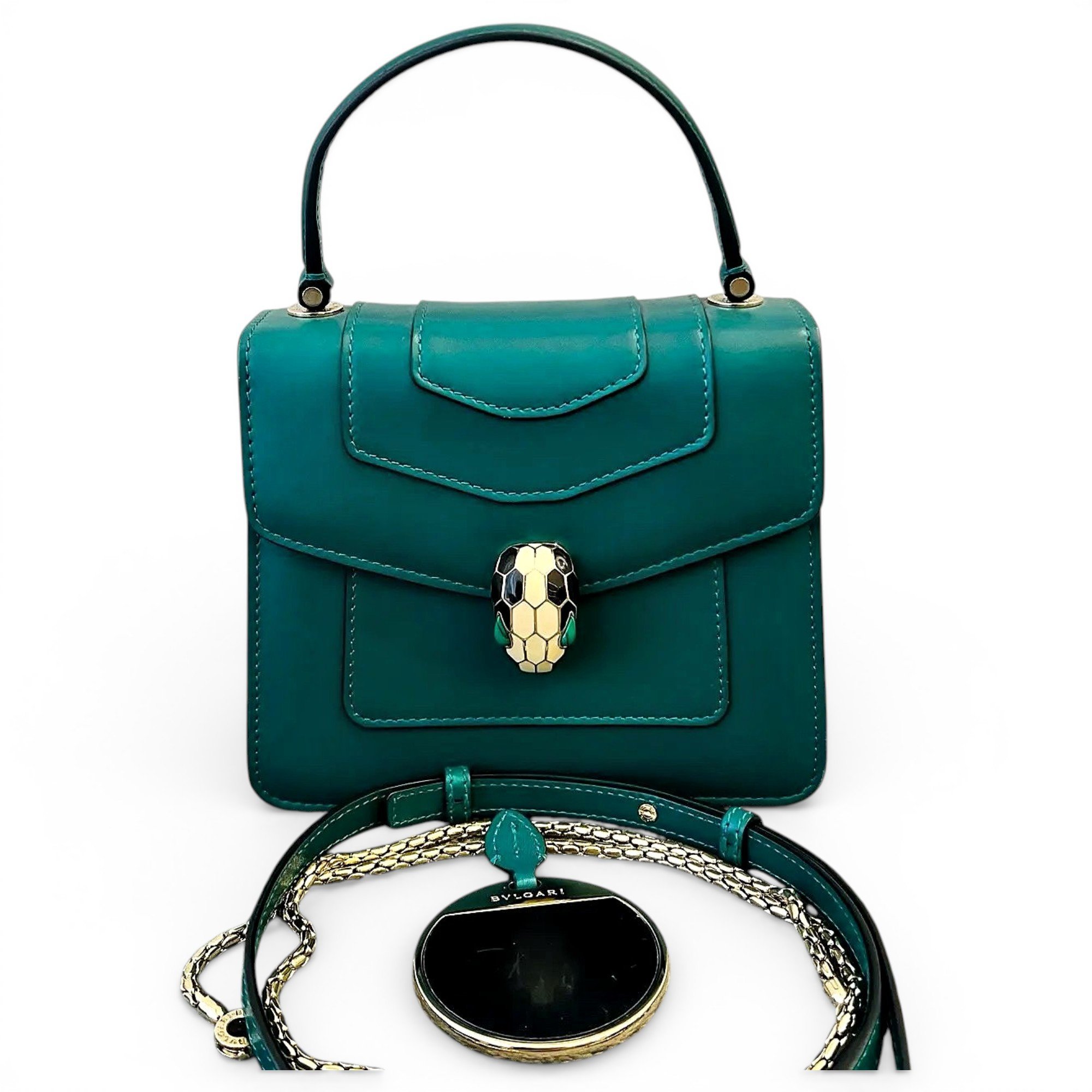 Serpenti leather crossbody bag