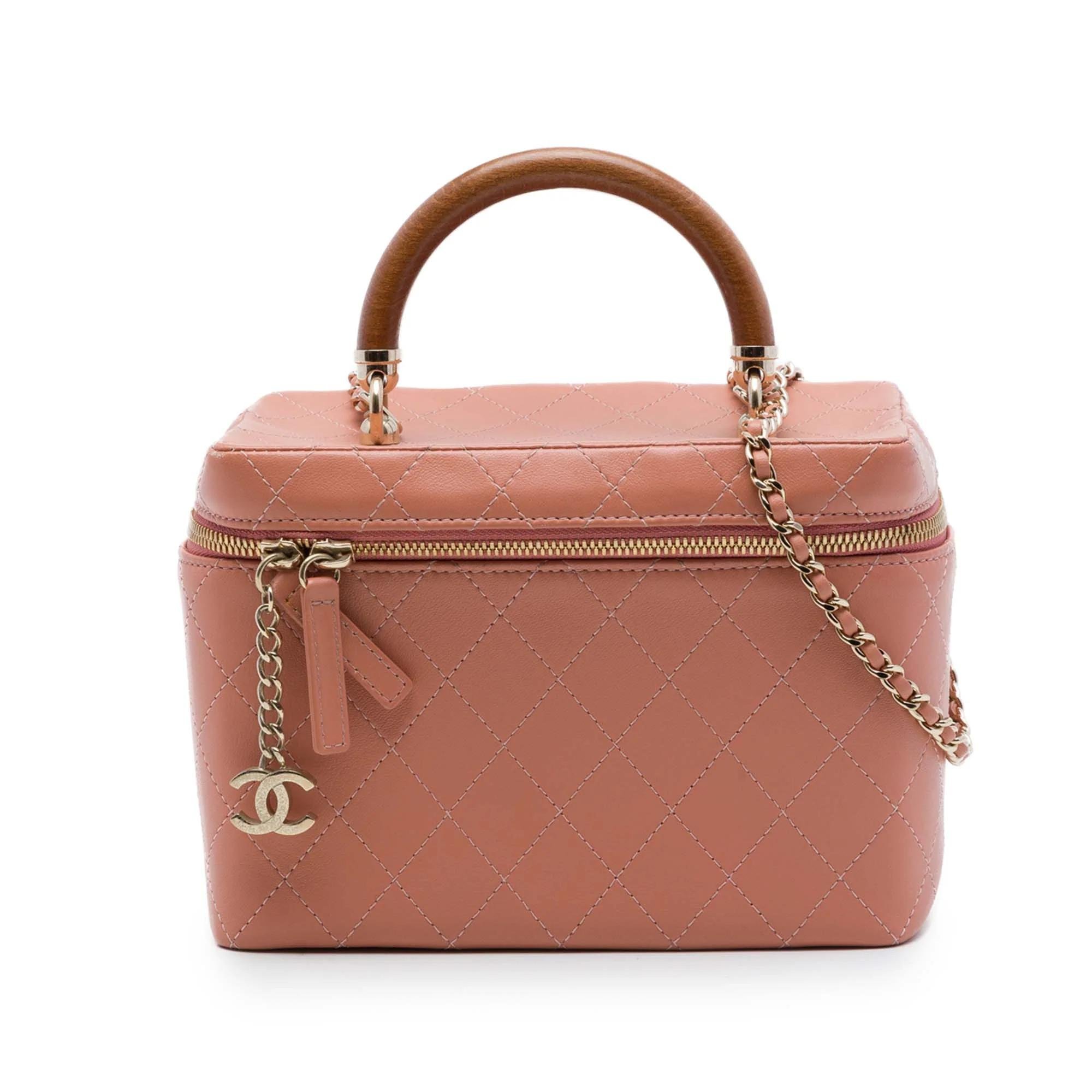 Vanity leather satchel