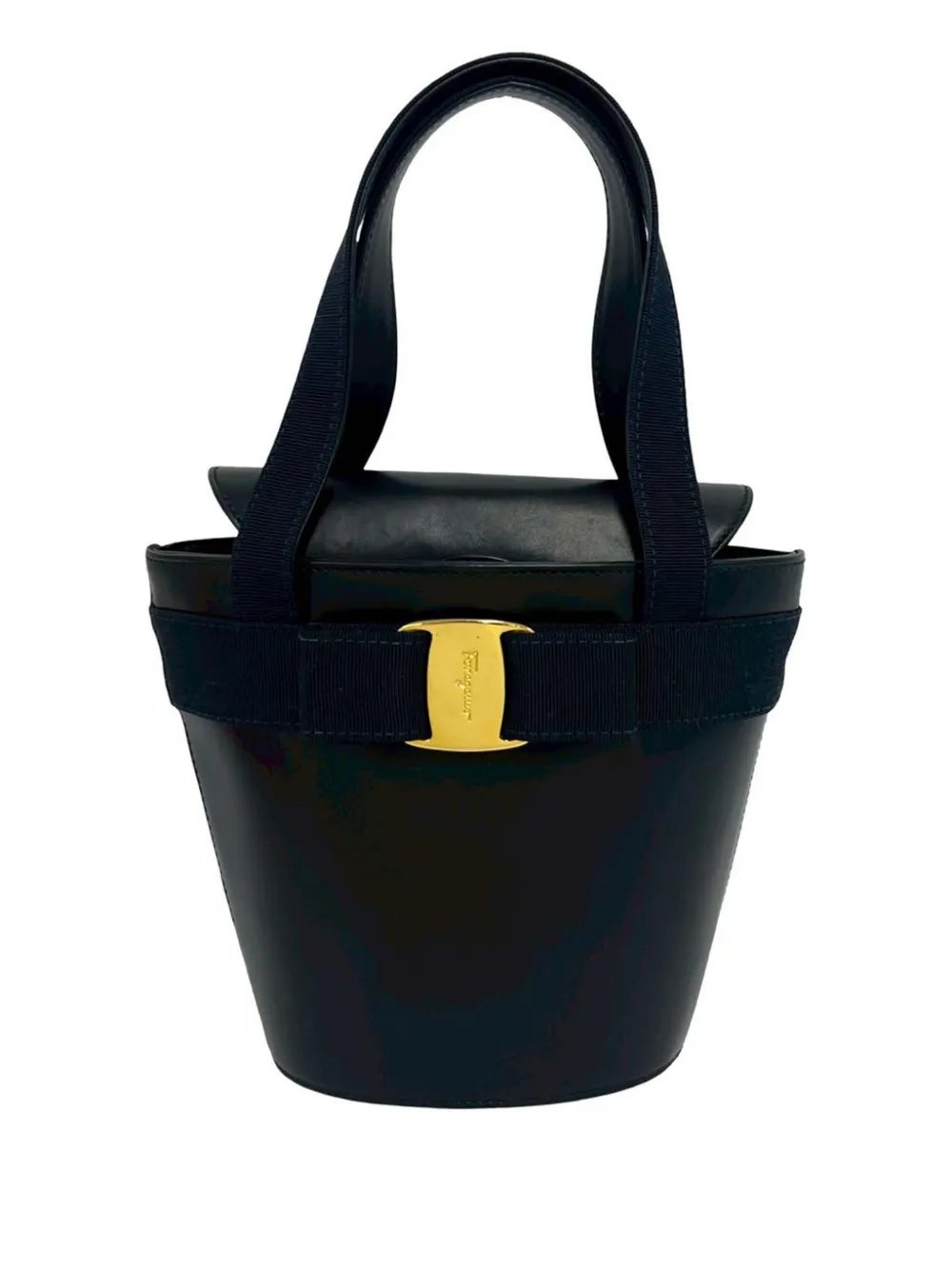 2010-2026 Leather Vara Bow Top Handle bucket bag