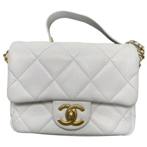 Trendy CC Flap leather handbag