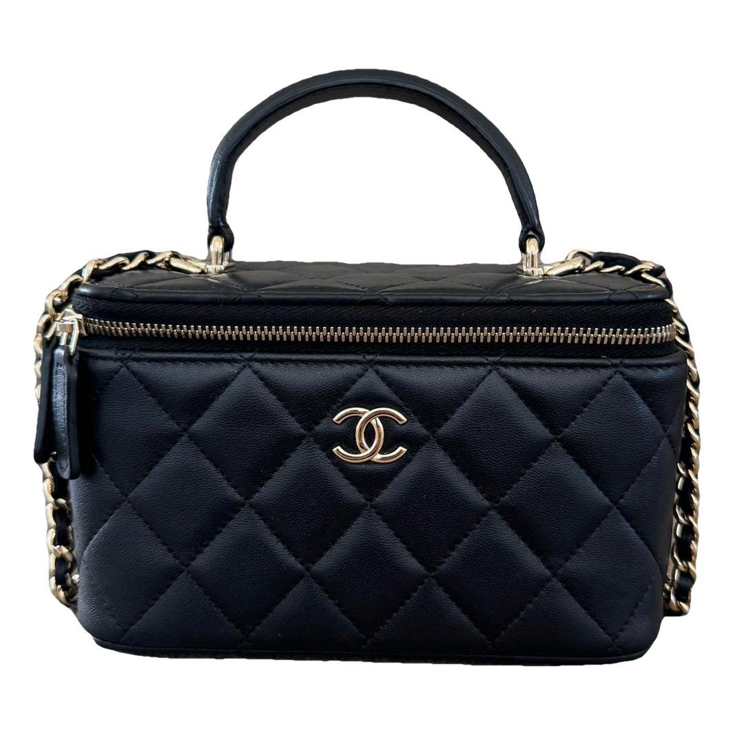 Trendy CC Vanity leather handbag