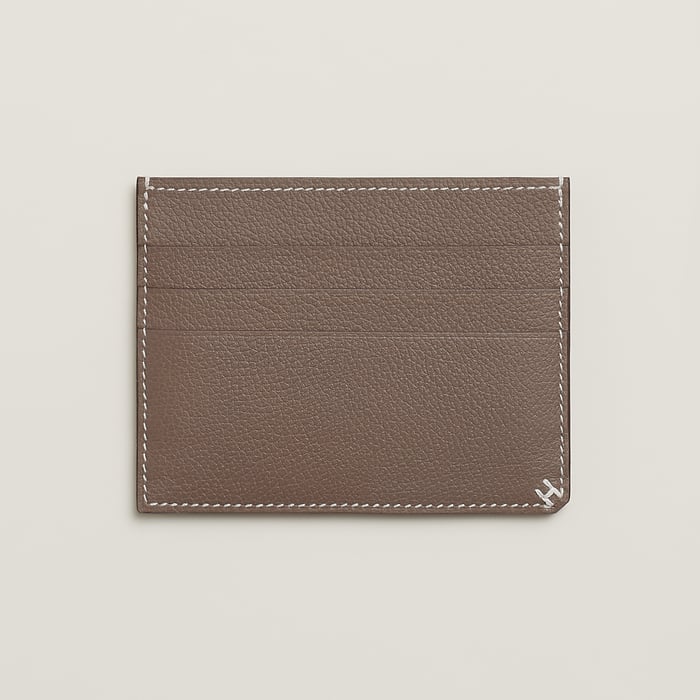 Étoupe H Sellier Card Holder