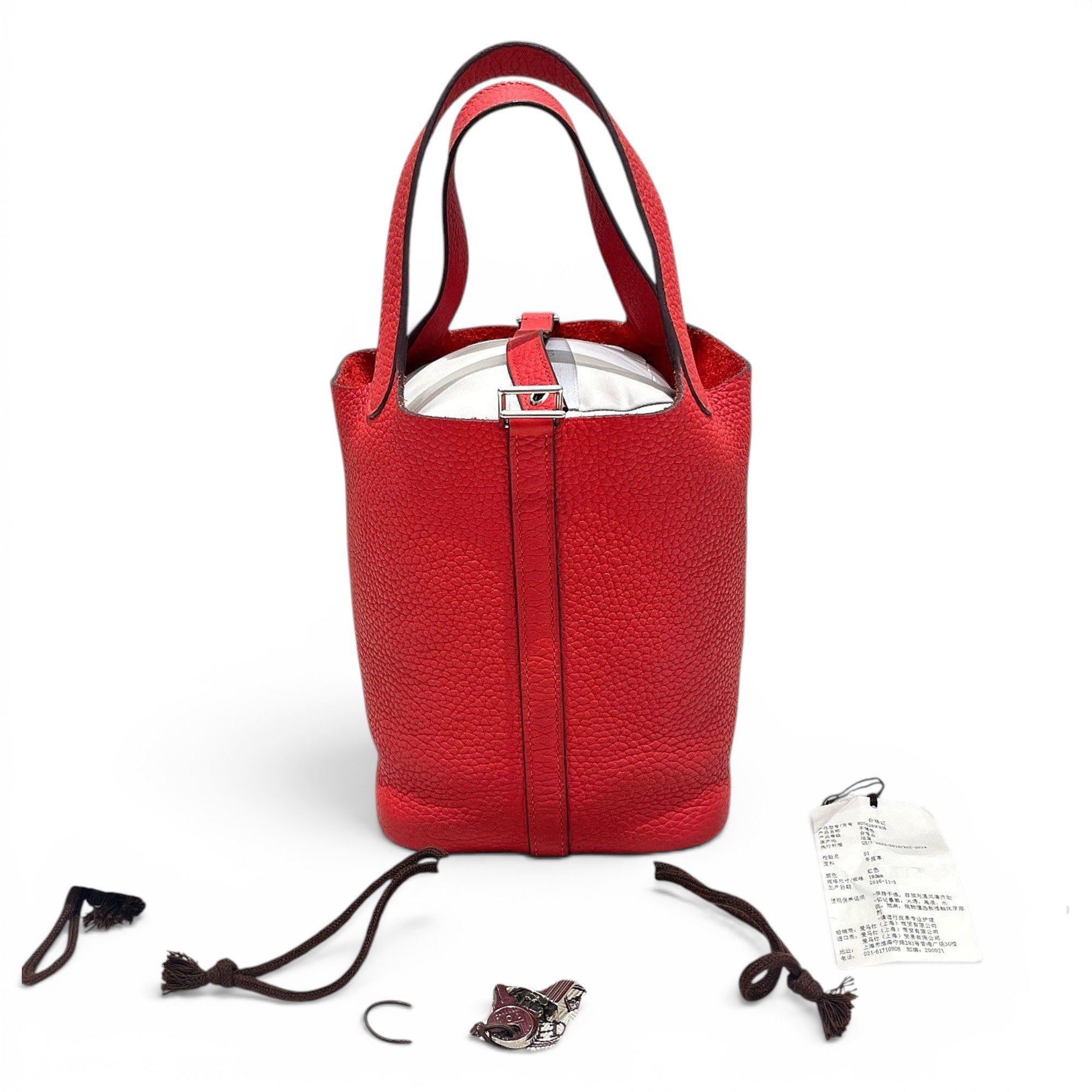 Picotin leather handbag