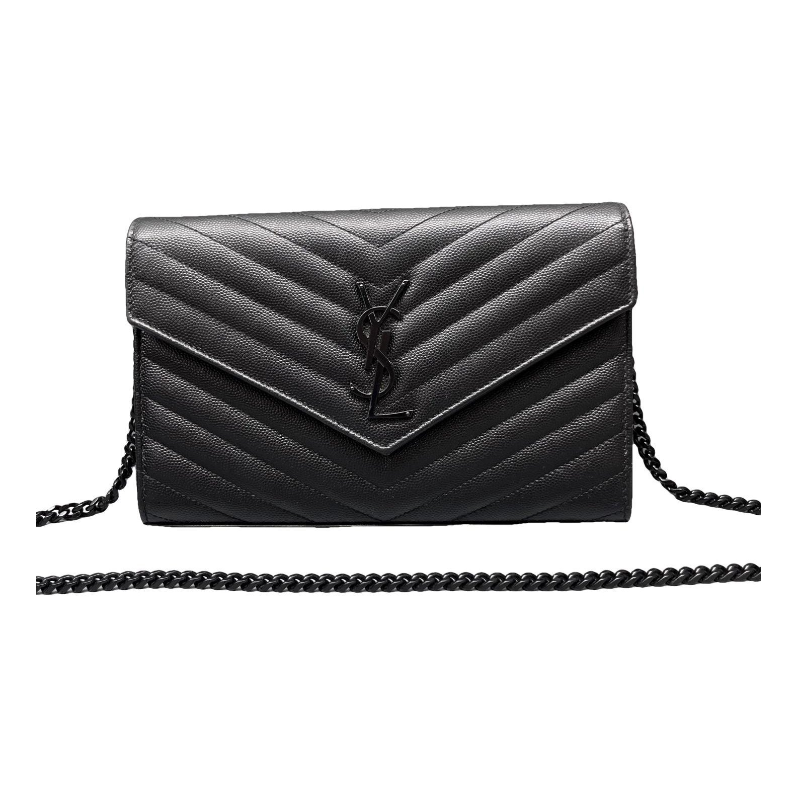 Portefeuille enveloppe leather handbag