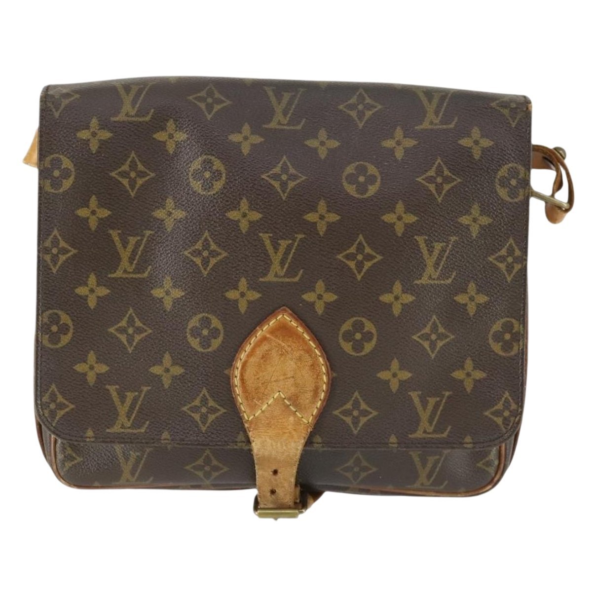 Cartouchière leather handbag