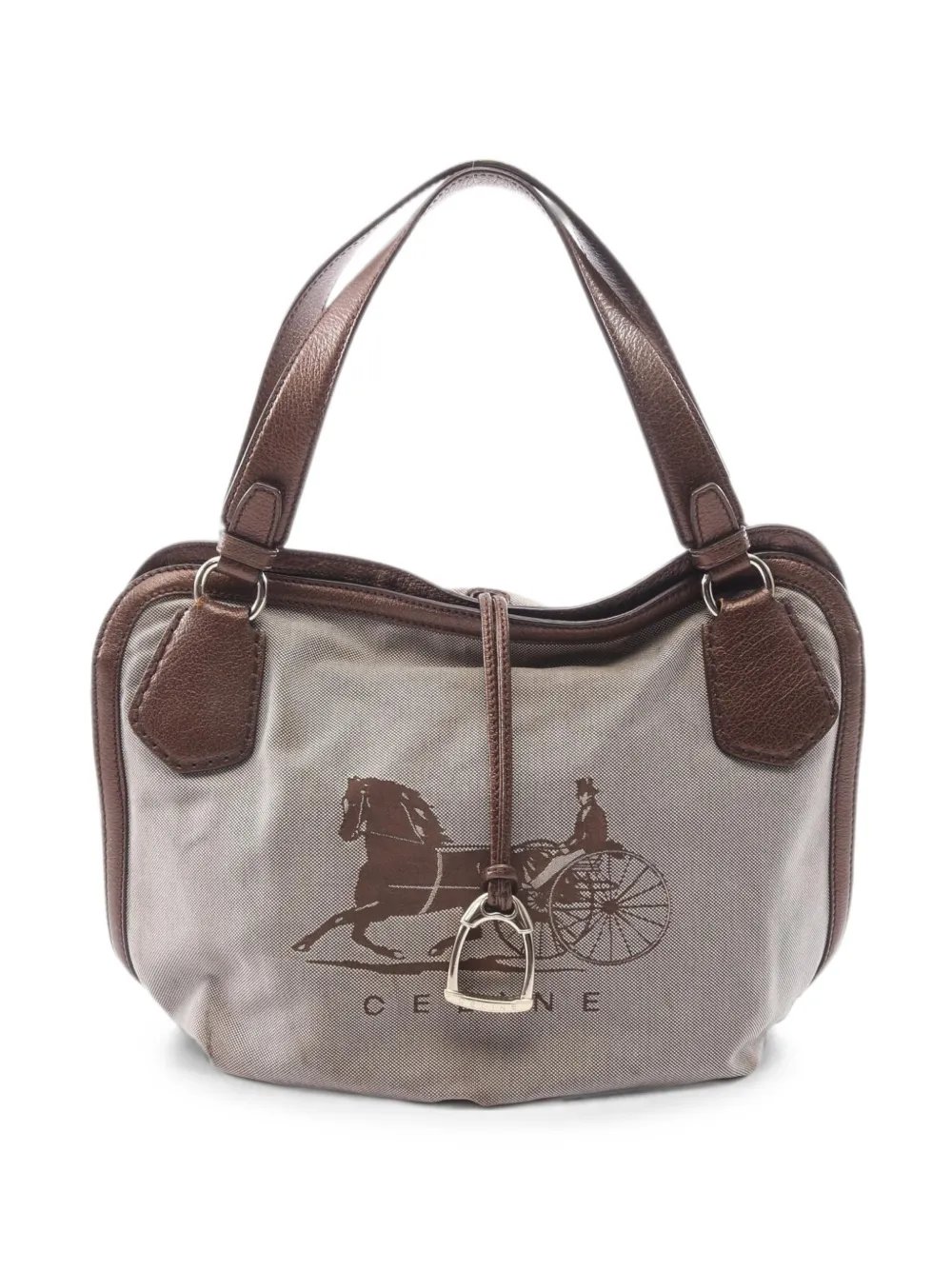 2000s carriage-print tote bag