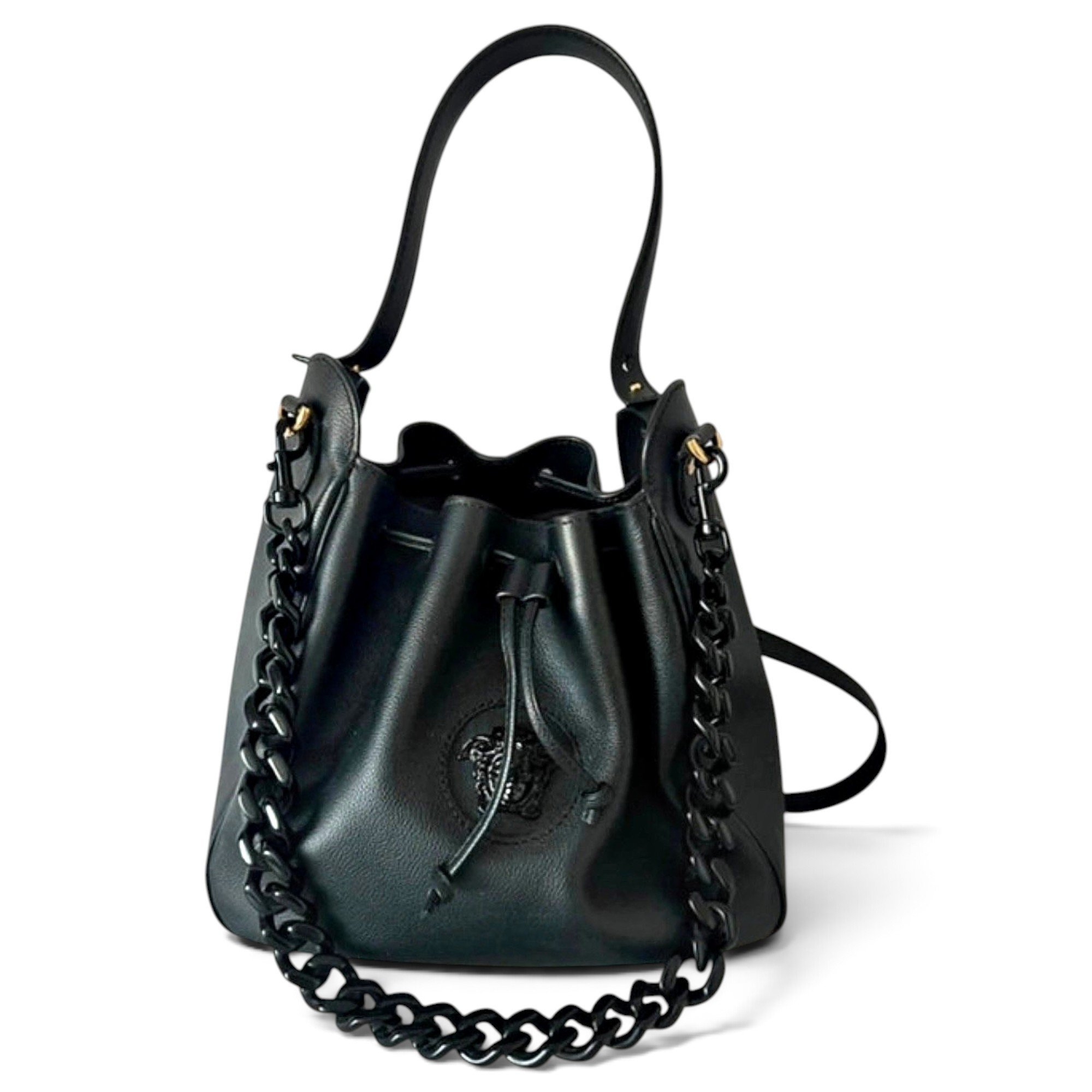 La Medusa leather handbag