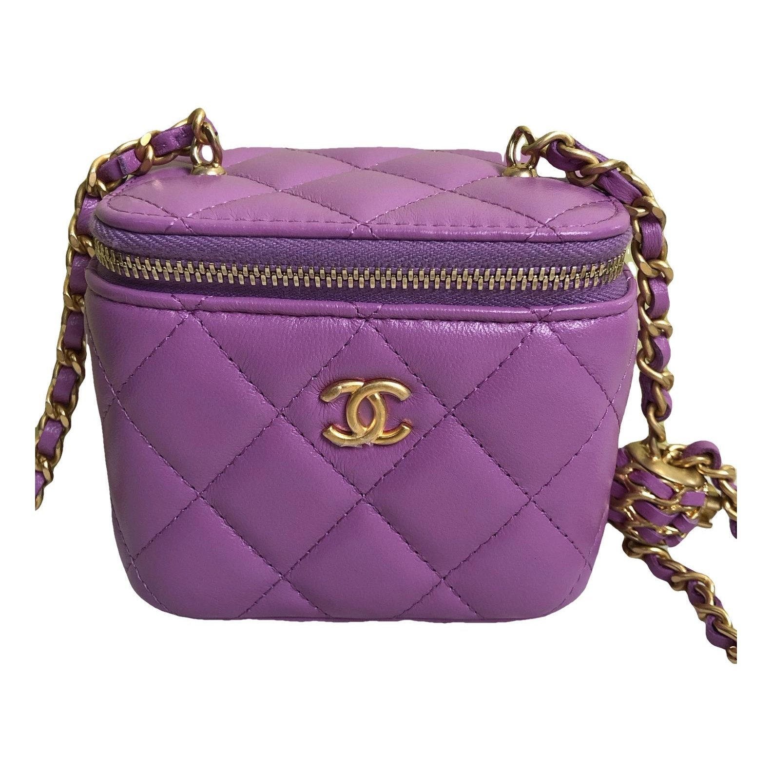 Trendy CC Vanity leather handbag
