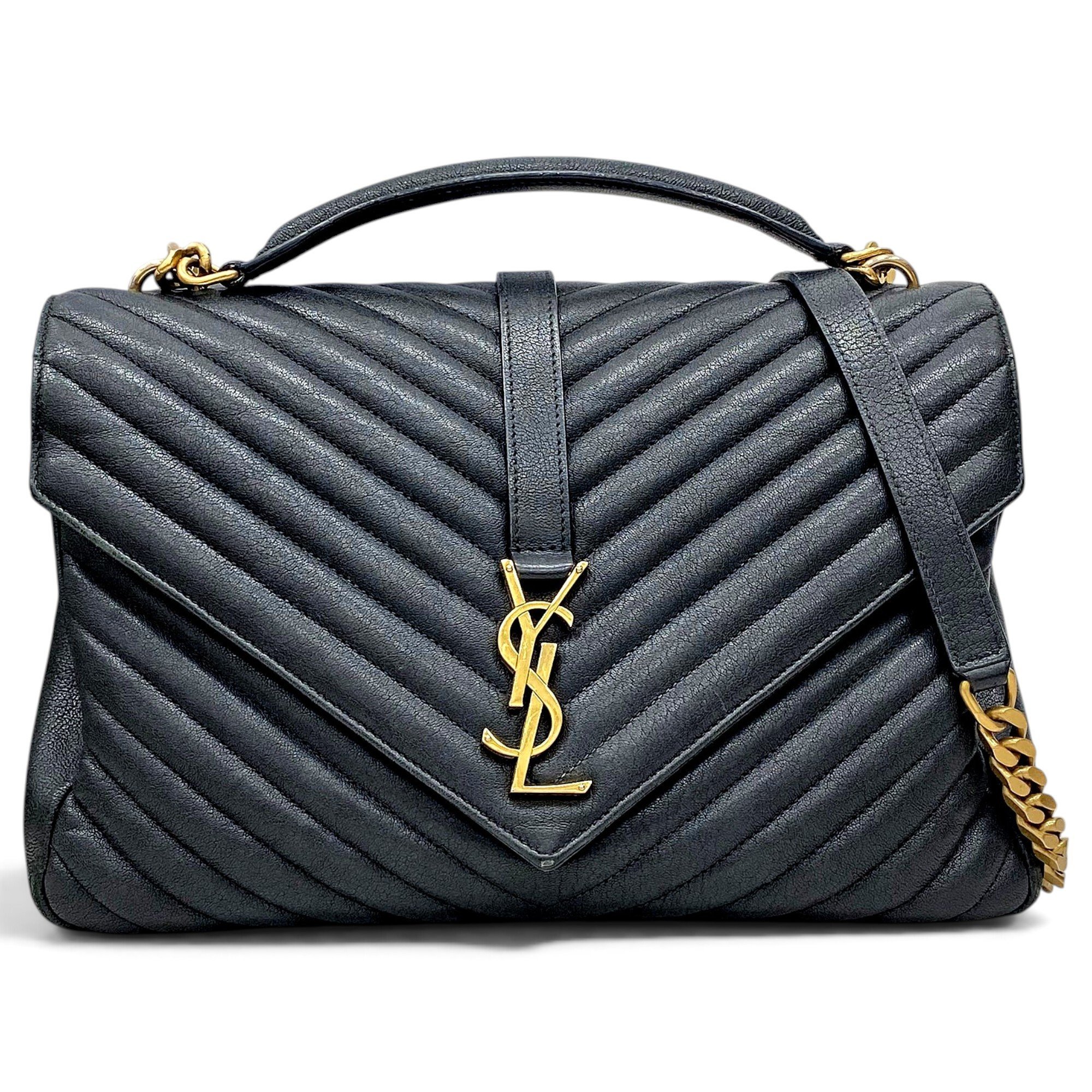 Collége monogramme leather handbag