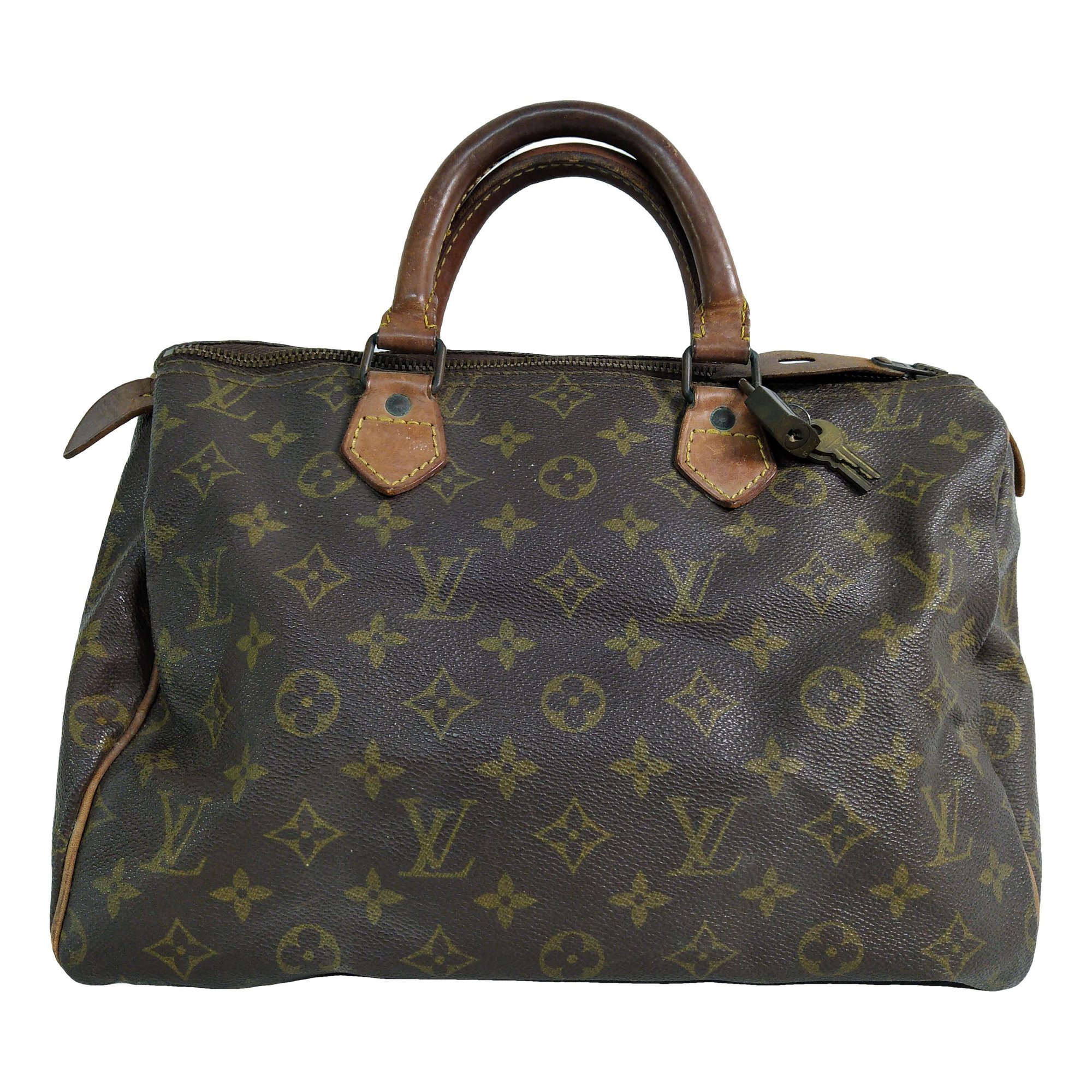 Speedy leather handbag